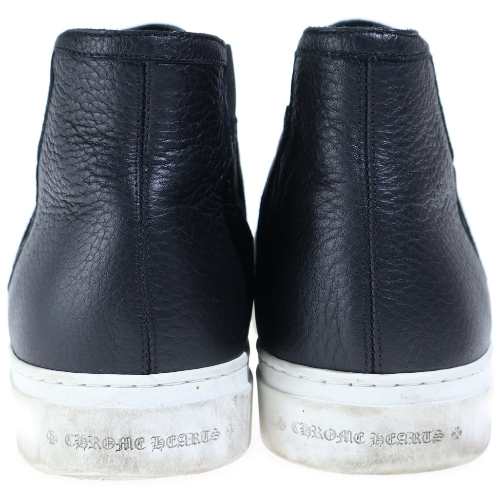 CHROME HEARTS(クロムハーツ) DAGGER MID TOP ミッドトップ ダガー装飾サイドゴアハイカットレザースニーカー ブラック