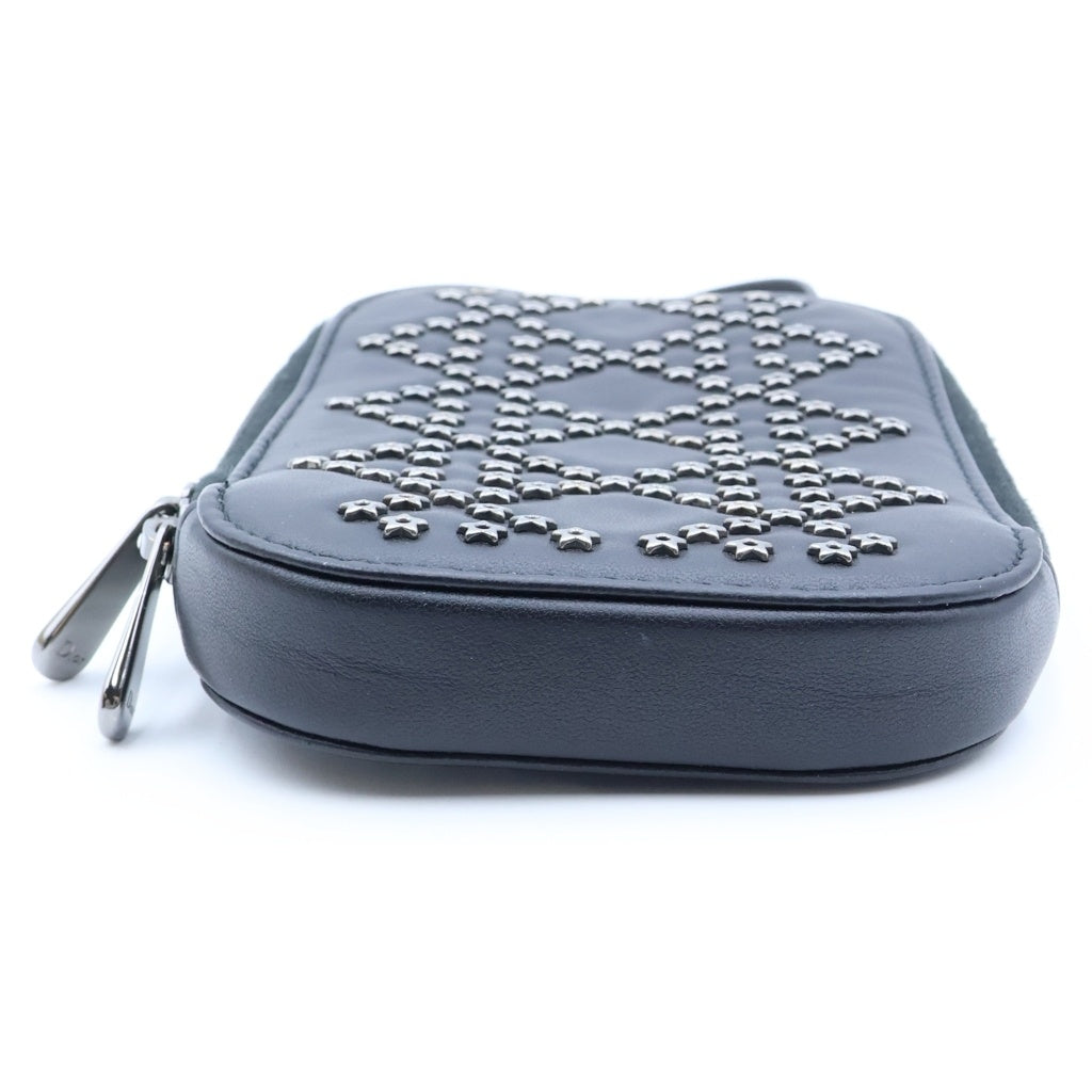 Christian Dior(クリスチャンディオール) Lady Dior Phone Holder レディディオール スタースタッズ フォンホルダー レディース ブラック