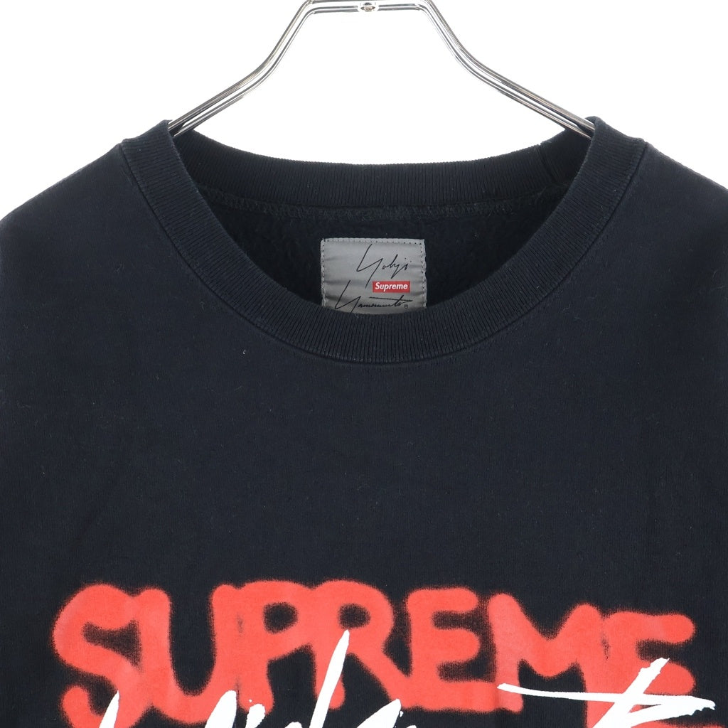 SUPREME(シュプリーム) 20AW x Yohji Yamamoto Crewneck ヨウジヤマモト クルーネック スウェットトレーナー ブラック