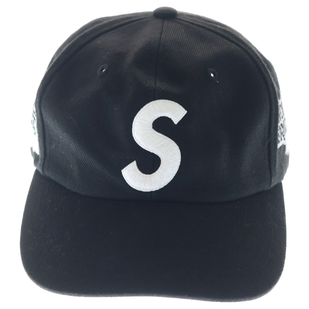 SUPREME(シュプリーム) 26SS World Famous S Logo Cap ワールドフェイマス Sロゴデザイン 6パネル ベースボールキャップ ブラック
