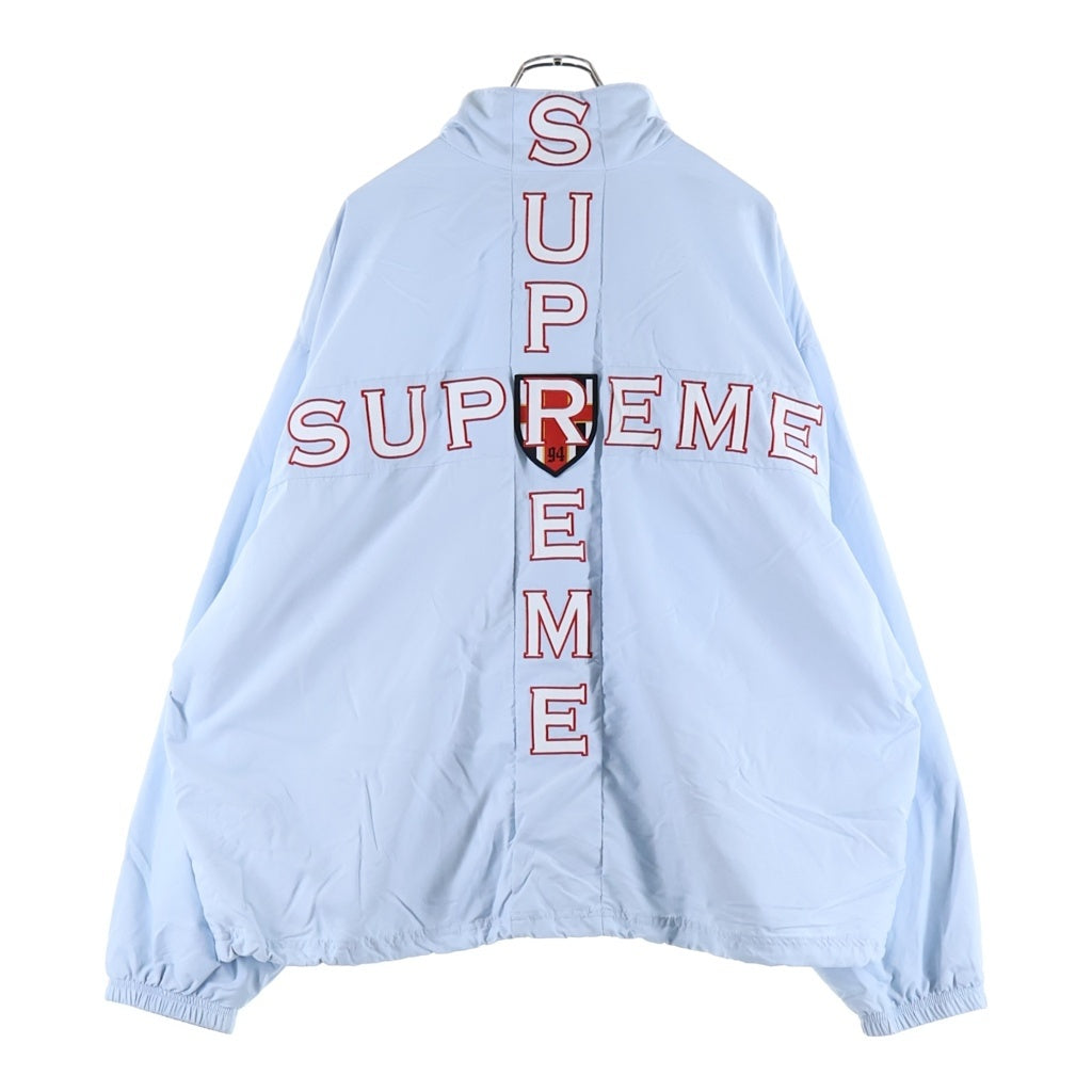 SUPREME(シュプリーム) 26AW Cross Track Jacket バッククロスロゴデザイン ジップアップ ナイロン ジャケット ライトブルー