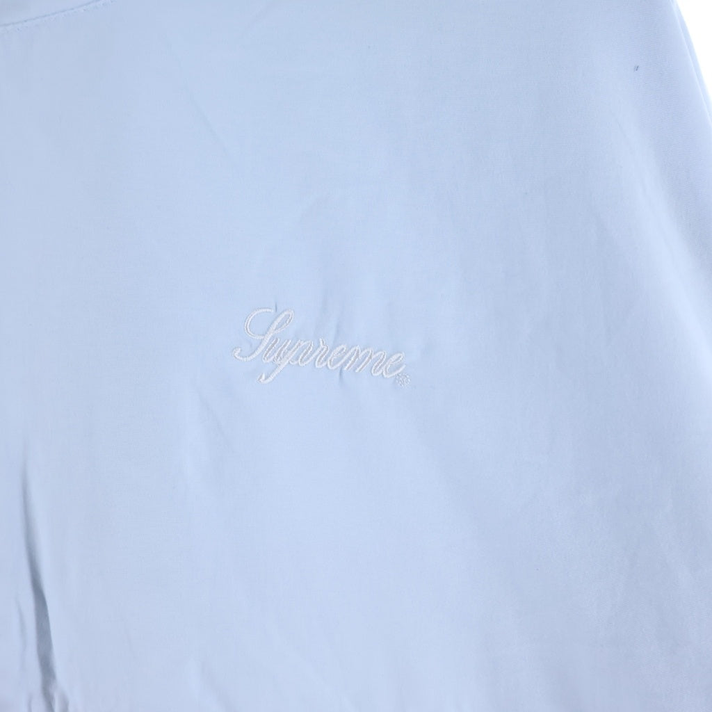 SUPREME(シュプリーム) 26AW Cross Track Jacket バッククロスロゴデザイン ジップアップ ナイロン ジャケット ライトブルー