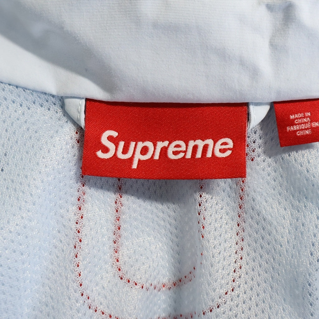 SUPREME(シュプリーム) 26AW Cross Track Jacket バッククロスロゴデザイン ジップアップ ナイロン ジャケット ライトブルー