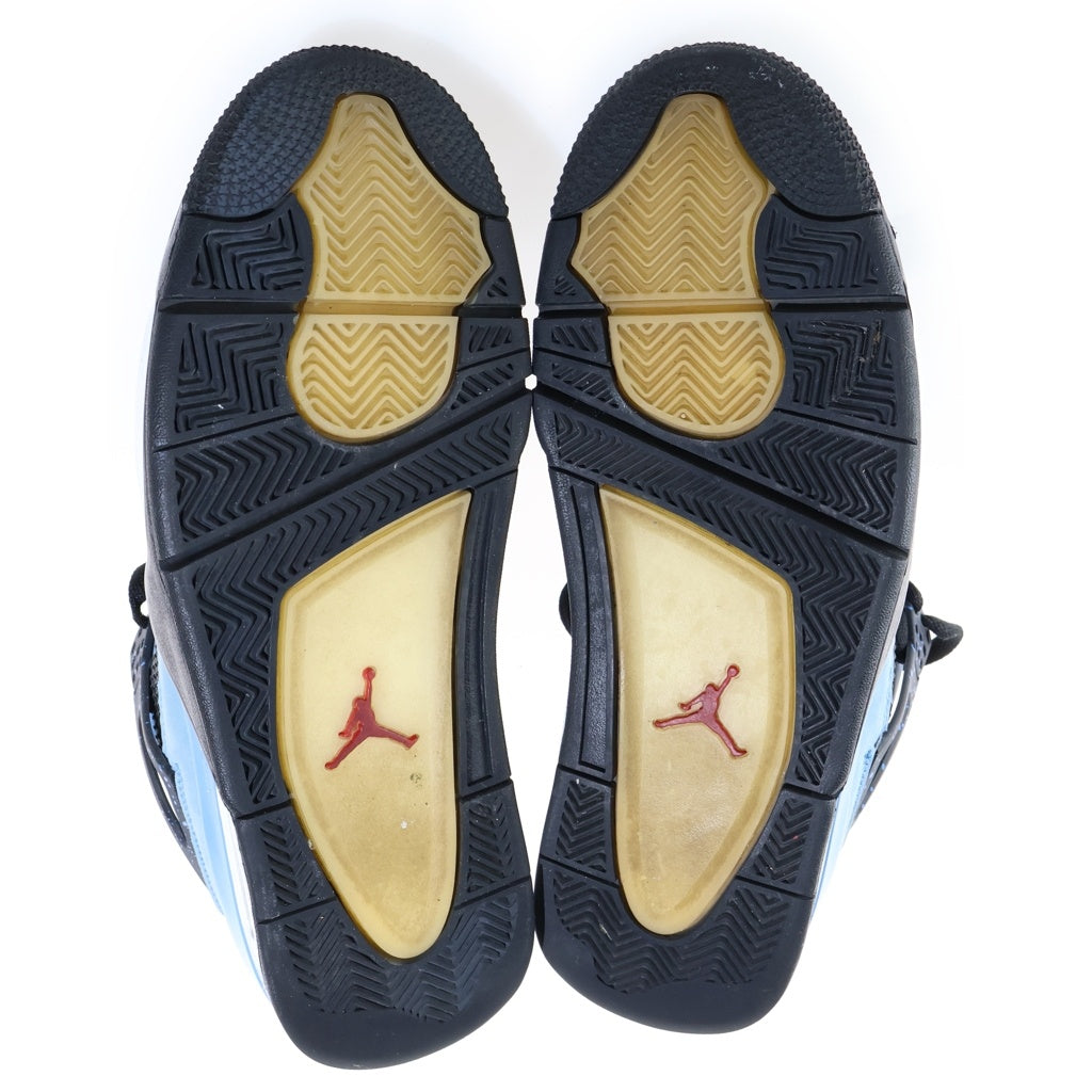 NIKE(ナイキ) ×TRAVIS SCOTT AIR JORDAN 4 RETRO CACTUS JACK 308497-406 トラヴィススコット エアジョーダン4 カクタスジャック ローカットスニーカー ブルー US9.5/27.5cm