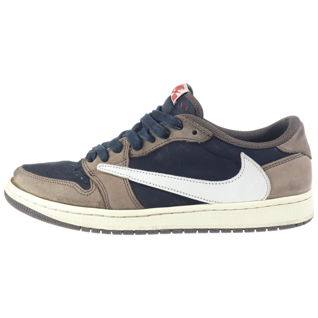 NIKE(ナイキ) ×TRAVIS SCOTT AIR JORDAN 1 LOW OG SP-T CQ4277-001 トラヴィススコット エアジョーダン ローカットスニーカー ブラウン/ブラック US9/27cm