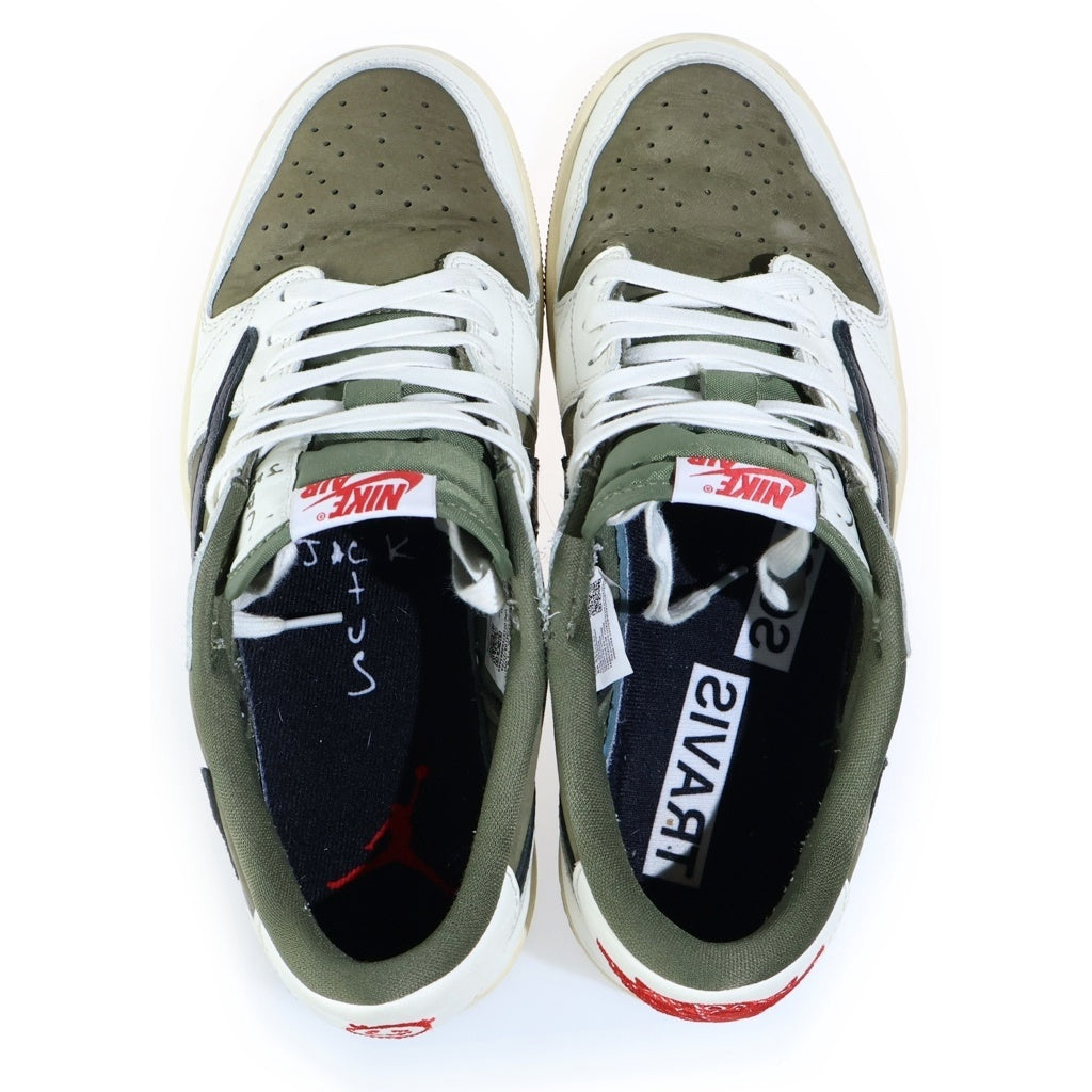 NIKE(ナイキ) ×TAVIS SCOTT AIR JORDAN1 LOW OG SP DM7866-200 エアジョーダン1 ローカットスニーカー カーキ US9.5/27.5cm