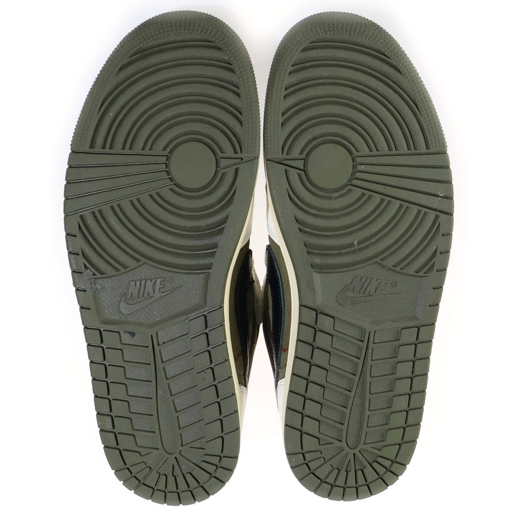 NIKE(ナイキ) ×TAVIS SCOTT AIR JORDAN1 LOW OG SP DM7866-200 エアジョーダン1 ローカットスニーカー カーキ US9.5/27.5cm