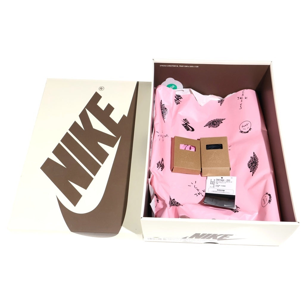NIKE(ナイキ) ×TAVIS SCOTT AIR JORDAN1 LOW OG SP DM7866-200 エアジョーダン1 ローカットスニーカー カーキ US9.5/27.5cm
