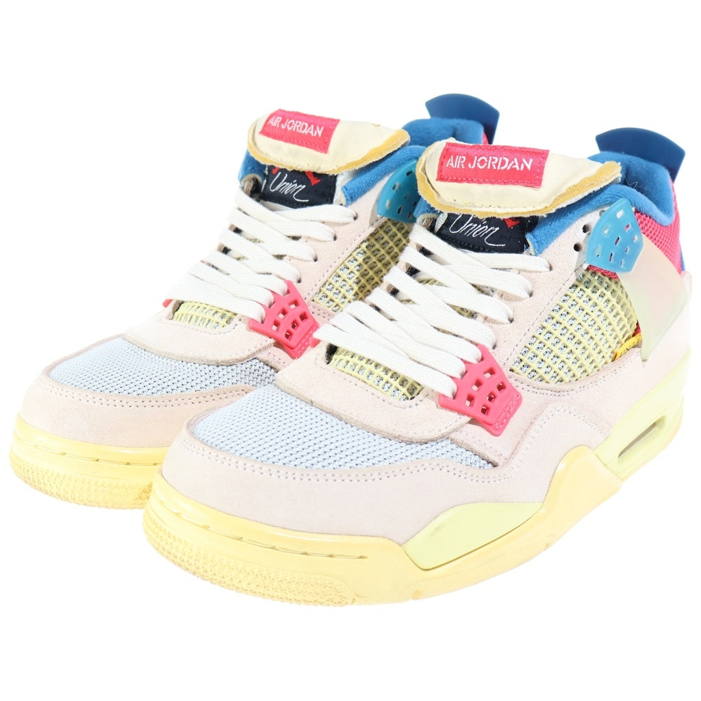 NIKE(ナイキ) ×UNION AIR JORDAN 4 GUAVA ICE ユニオン エアジョーダン4 グァバアイス ハイカットスニーカー マルチ US9/27cm DC9533-800