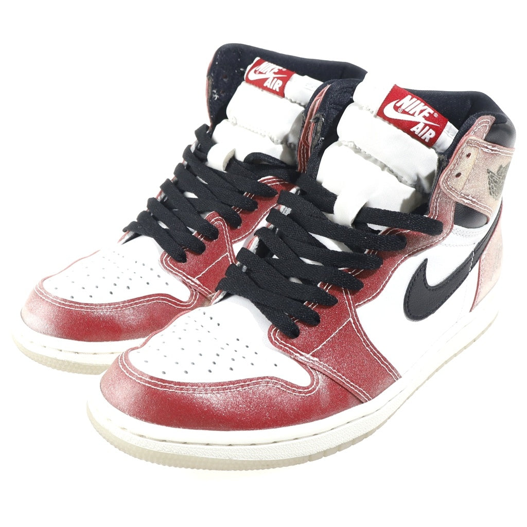NIKE(ナイキ) ×Trophy Room Air Jordan 1 Retro High Chicago DA2728-100 ×トロフィールーム エアジョーダン1 レトロ ハイ OG シカゴ レッド/ホワイト US9/27cm