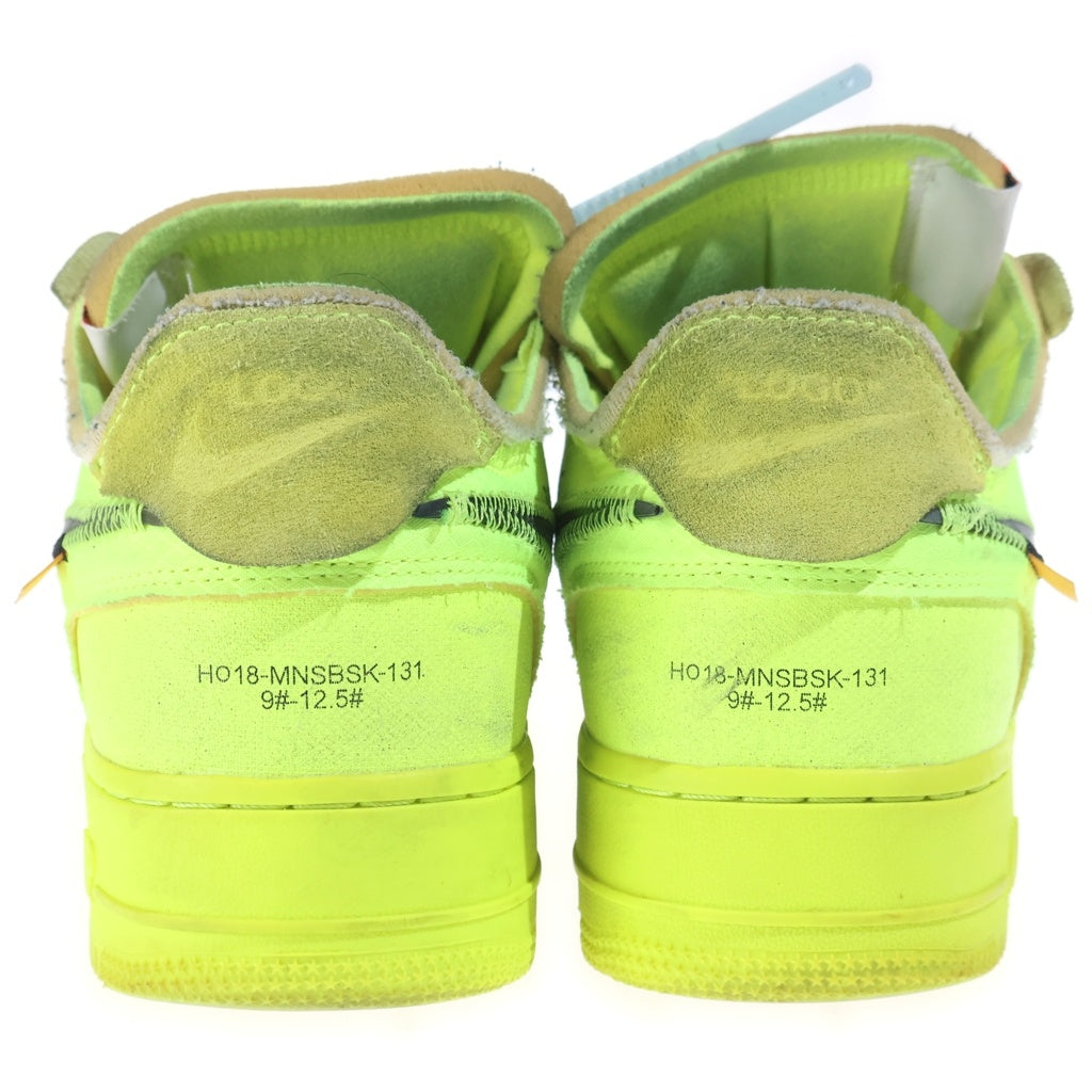 NIKE(ナイキ) ×OFF-WHITE AIR FORCE 1 LOW VOLT AO4606-700 オフホワイト エアフォース1 ボルト ローカットスニーカー イエロー US9/27cm