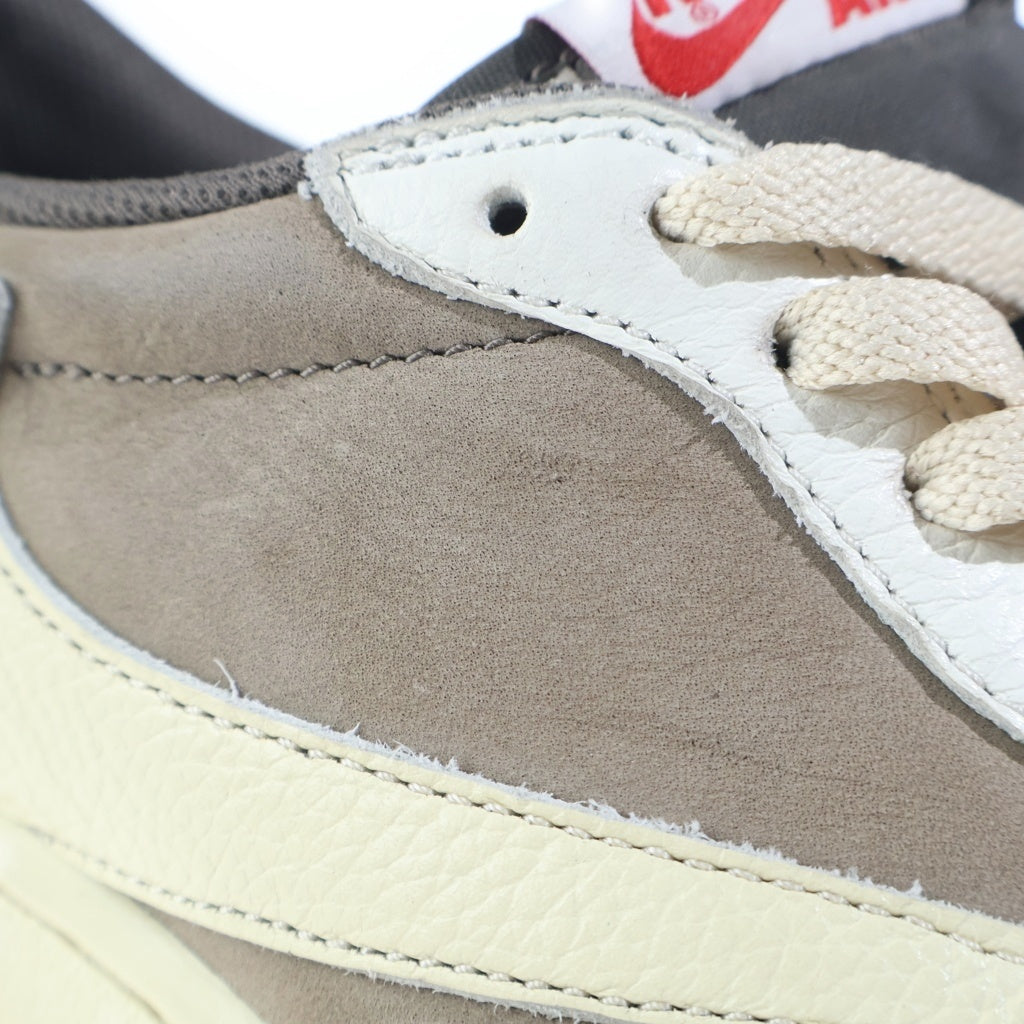 NIKE(ナイキ) ×Travis Scott Air Jordan 1 Low Reverse Mocha/Sail and Ridgerock DM7866-162 エアジョーダン1 ローカットスニーカー ブラウン/ホワイト US9/27cm
