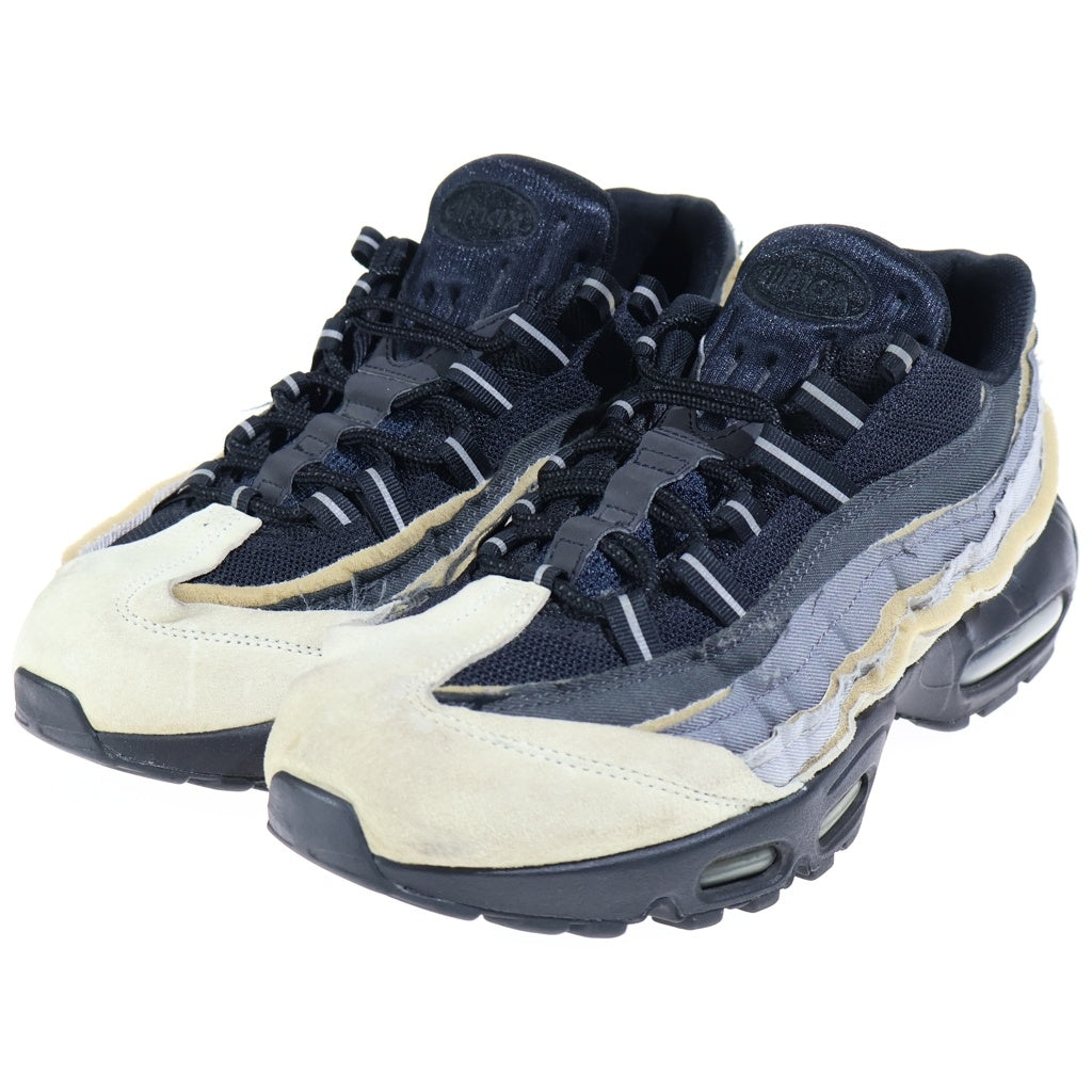 NIKE(ナイキ) ×COMME DES GARCONS AIR MAX 95 CHARCOAL コムデギャルソン エアマックス95 チャコール ローカットスニーカー ブラック/グレー US9/27cm CU8406-101