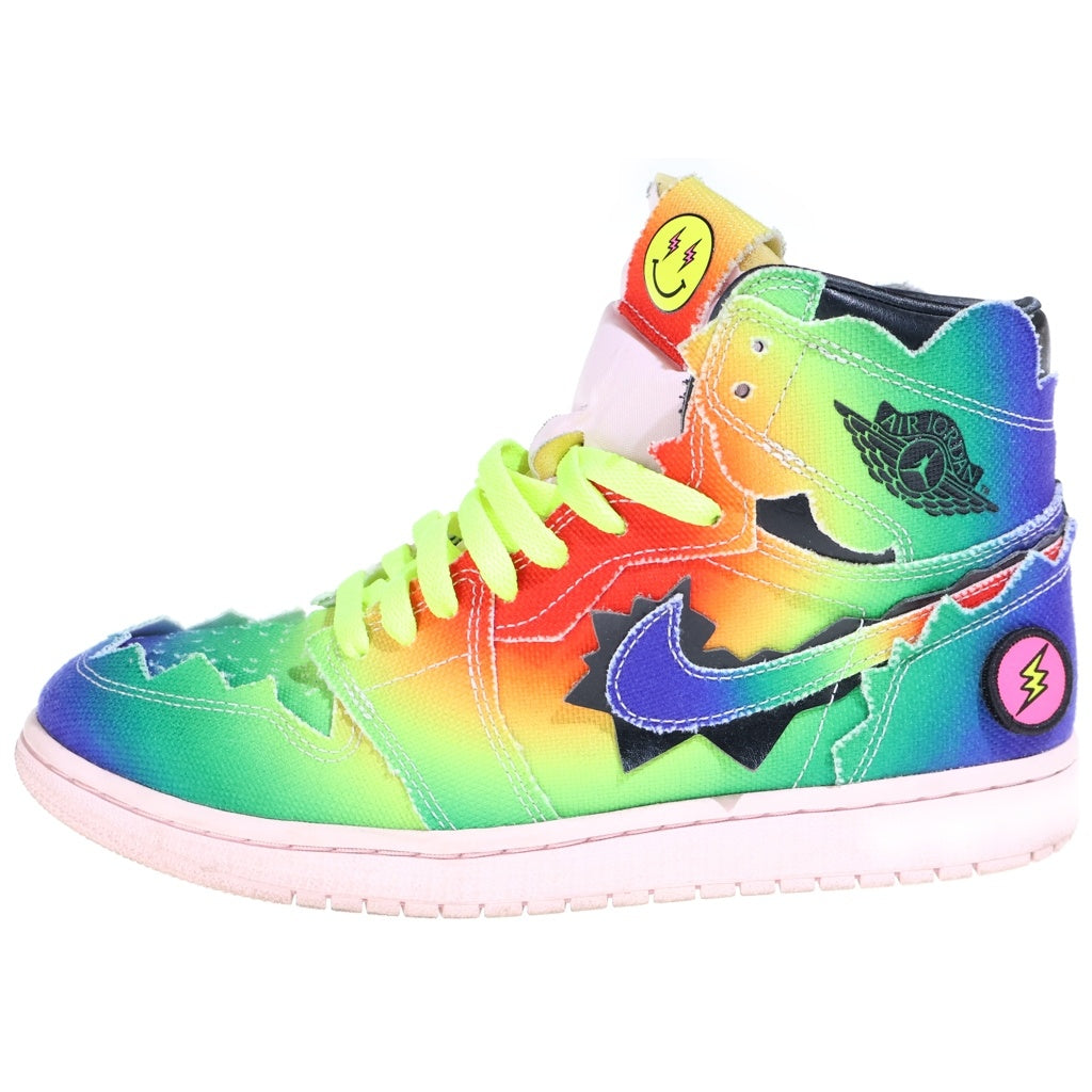NIKE(ナイキ) ×J BALVIN AIR JORDAN 1 HIGH OG RAINBOW ジェーバルビン エアジョーダン1 レインボー ハイカットスニーカー マルチ US9/27cm DC3481-900