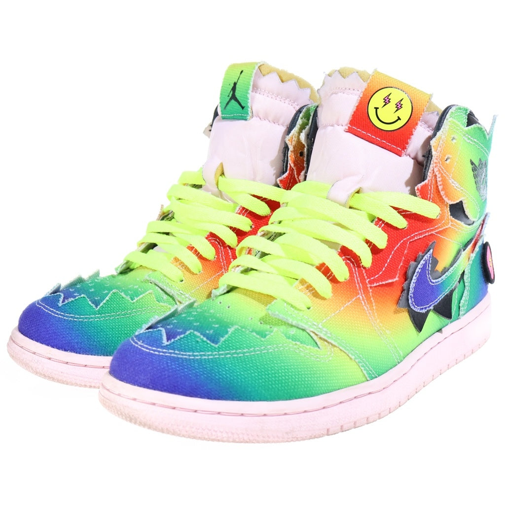 NIKE(ナイキ) ×J BALVIN AIR JORDAN 1 HIGH OG RAINBOW ジェーバルビン エアジョーダン1 レインボー ハイカットスニーカー マルチ US9/27cm DC3481-900