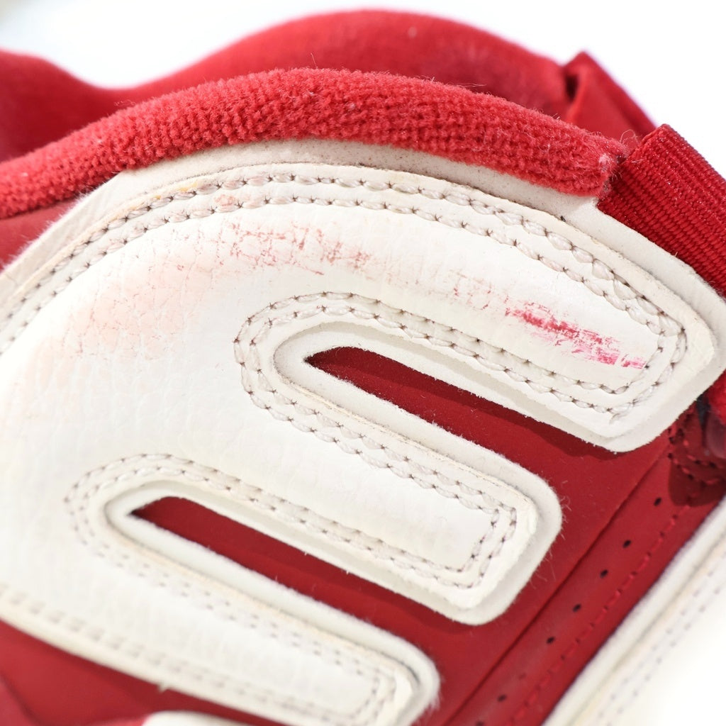 NIKE(ナイキ) ×SUPREME AIR MORE UPTEMPO 902290-600 シュプリーム エアモアアップテンポ モアテン ハイカットスニーカー レッド/ホワイト US9/27cm