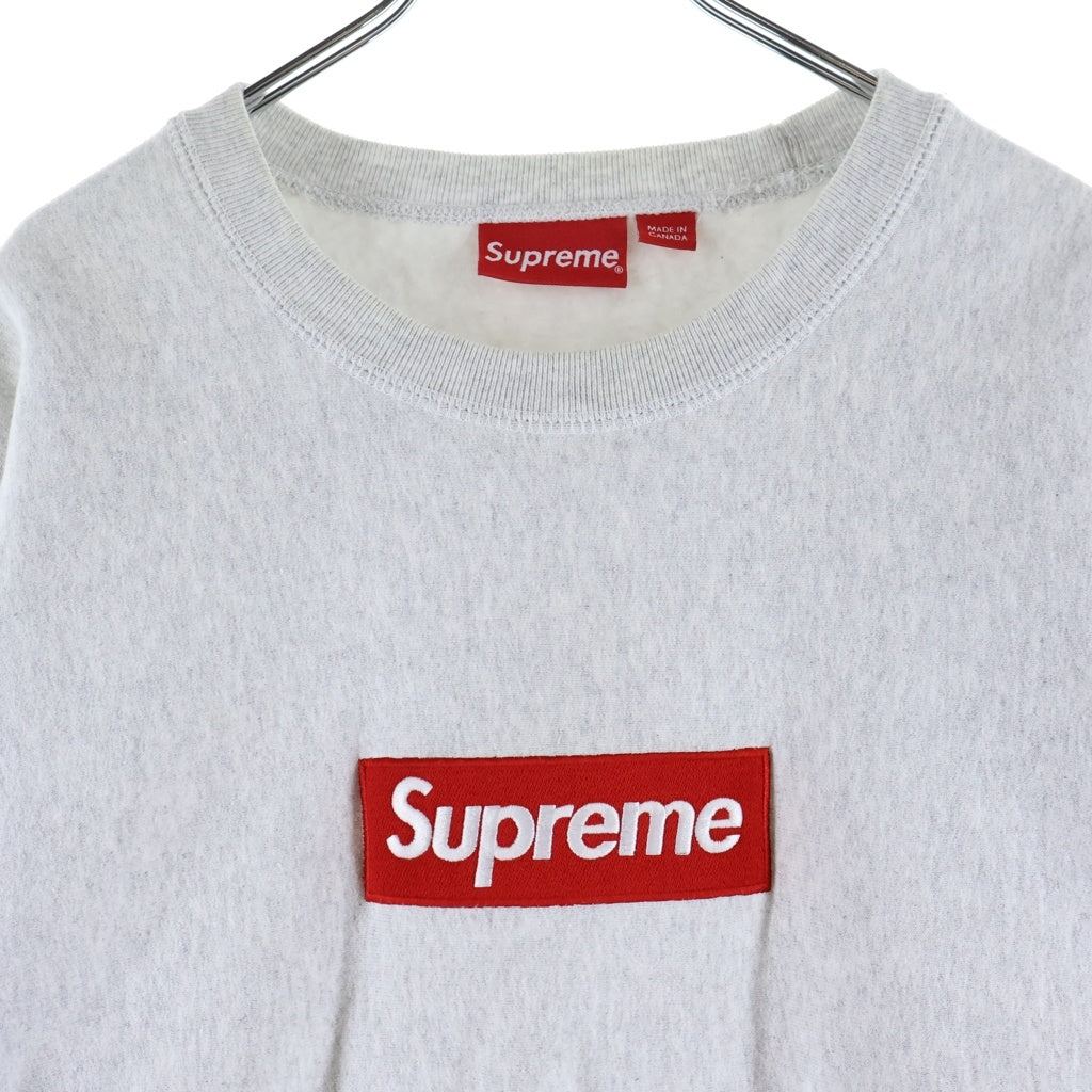 SUPREME(シュプリーム) 18AW Box Logo Crewneck Sweatshirt ボックスロゴ クルーネック 長袖 スウェット トレーナー グレー