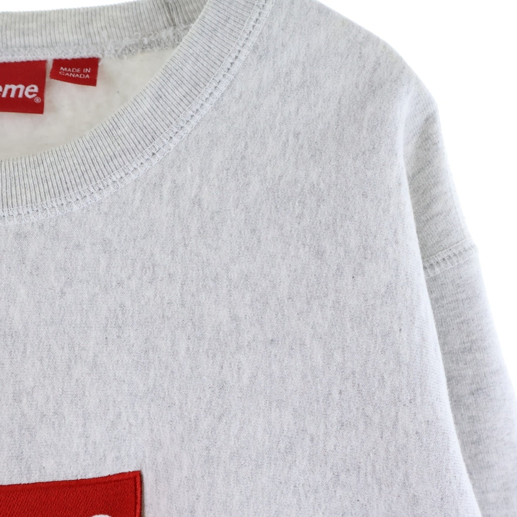 SUPREME(シュプリーム) 18AW Box Logo Crewneck Sweatshirt ボックスロゴ クルーネック 長袖 スウェット トレーナー グレー
