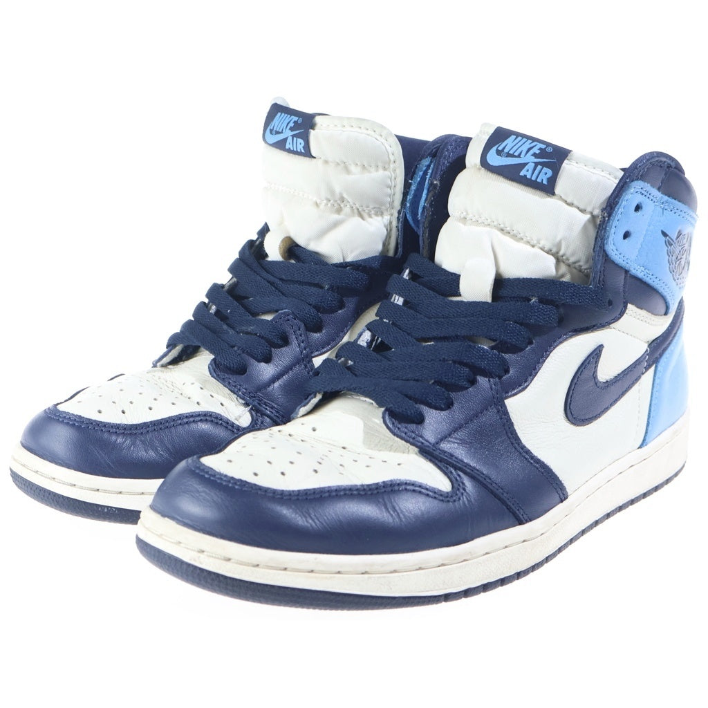 NIKE(ナイキ) AIR JORDAN 1 HIGH OG Obsidian 555088-140 エアジョーダン1 ハイ オブシディアン ハイカットスニーカー ブルー US9.5/27.5cm