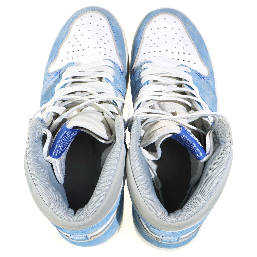 NIKE(ナイキ) AIR JORDAN 1 HIGH OG HYPER ROYAL 555088-402 エアジョーダン1 ハイパーロイヤル ハイカットスニーカー ホワイト/ブルー US9.5/27.5cm