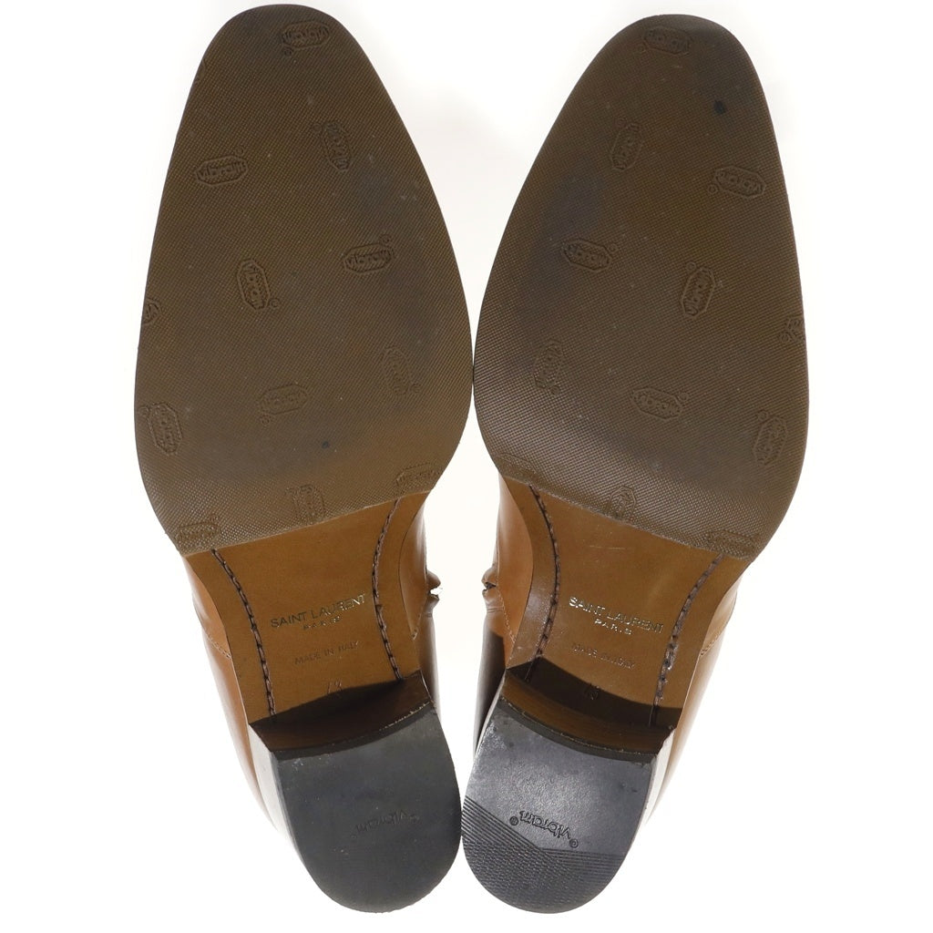 SAINT LAURENT PARIS(サンローランパリ) ZIP UP BOOTS ジップアップブーツ ブラウン 379756