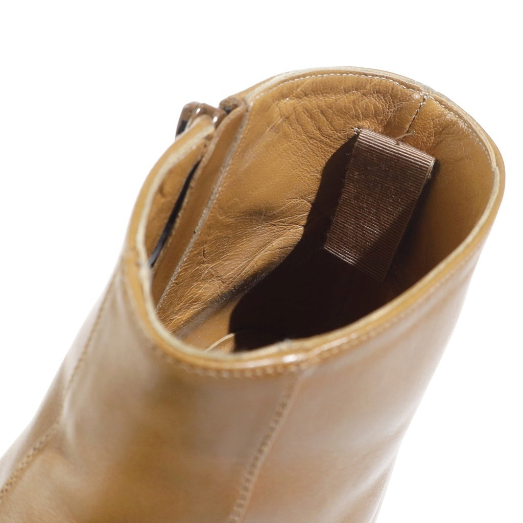 SAINT LAURENT PARIS(サンローランパリ) ZIP UP BOOTS ジップアップブーツ ブラウン 379756