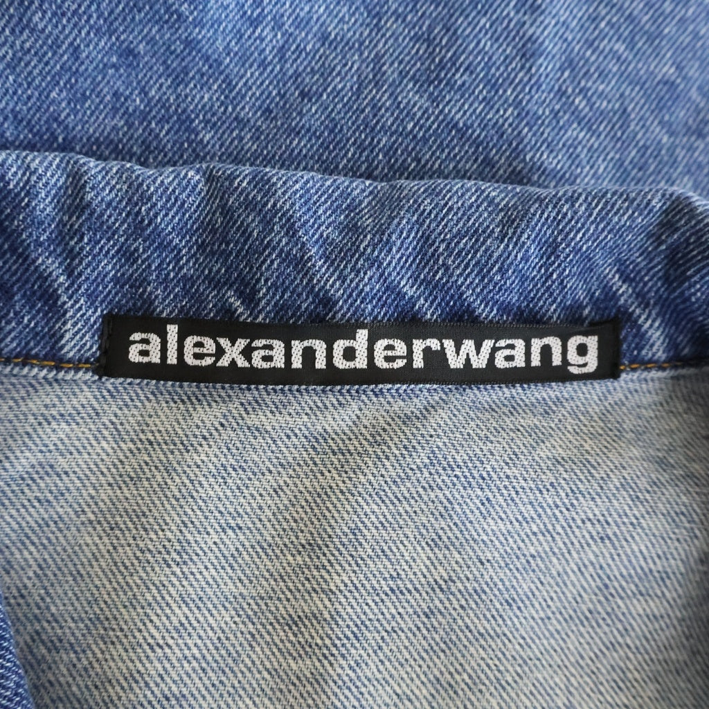 ALEXANDER WANG(アレキサンダーワン) Denim Jacket デニムジャケット ウォッシュ加工 インディゴ