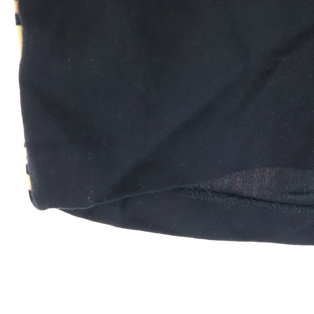 WACKO MARIA(ワコマリア) SWITCHING 50'S SHORT TROUSERS レオパード柄パイピング ベルベット テンセル ショートパンツ ハーフパンツ ショーツ ブラック