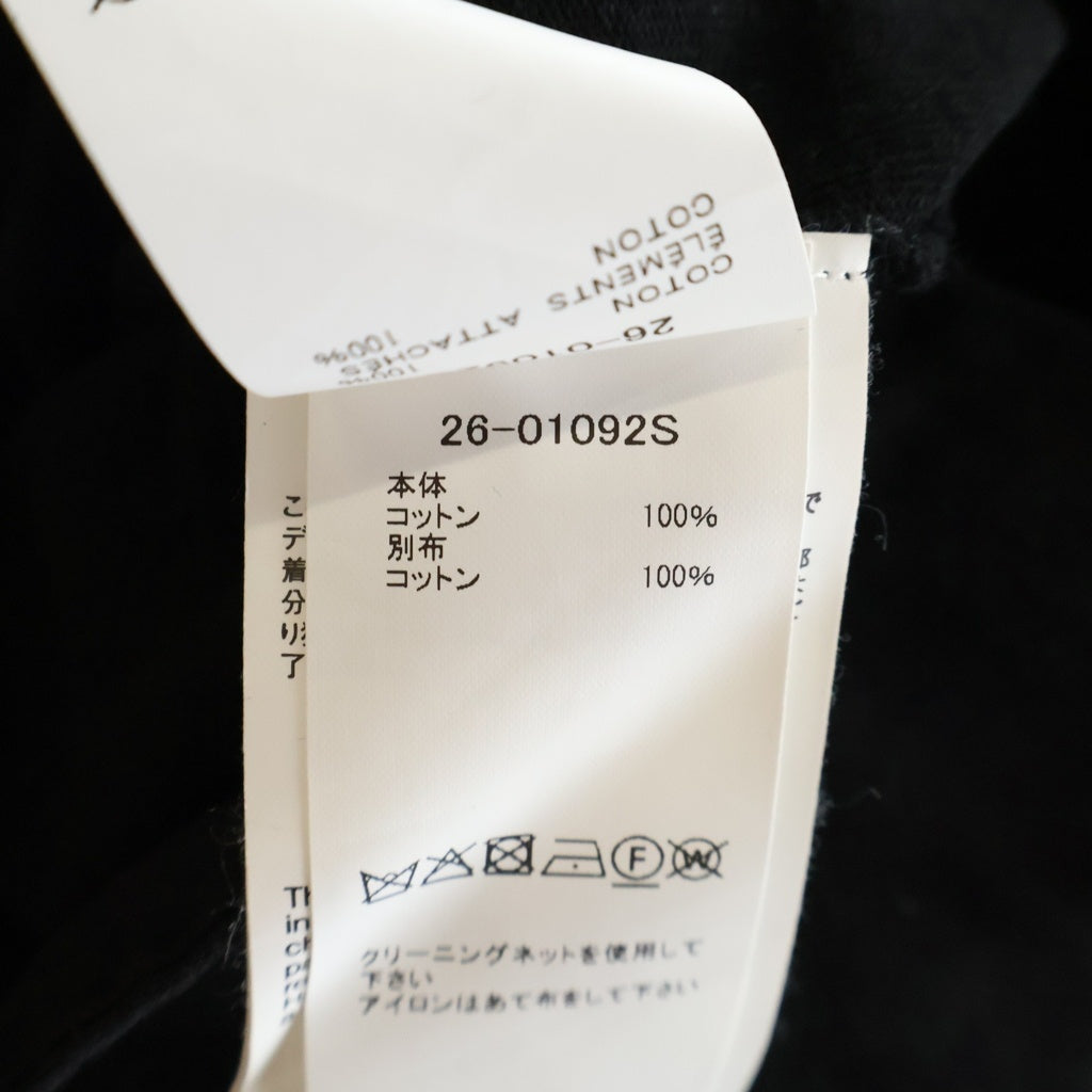 Sacai(サカイ) 26SS ×Carhartt WIP Cotton Jersey T-Shirt カーハートダブリューアイピー ロゴパッチ コットン 半袖Tシャツ カットソー ブラック 26-01092S