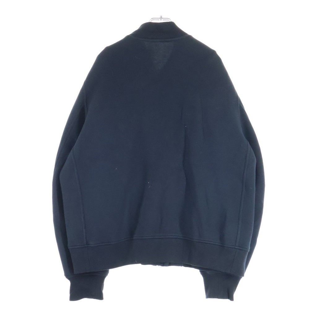 Sacai(サカイ) 25AW Sponge Sweat Blouson スポンジスウェット ジップアップ ジャケット ブルゾン ブラック 25-03790M
