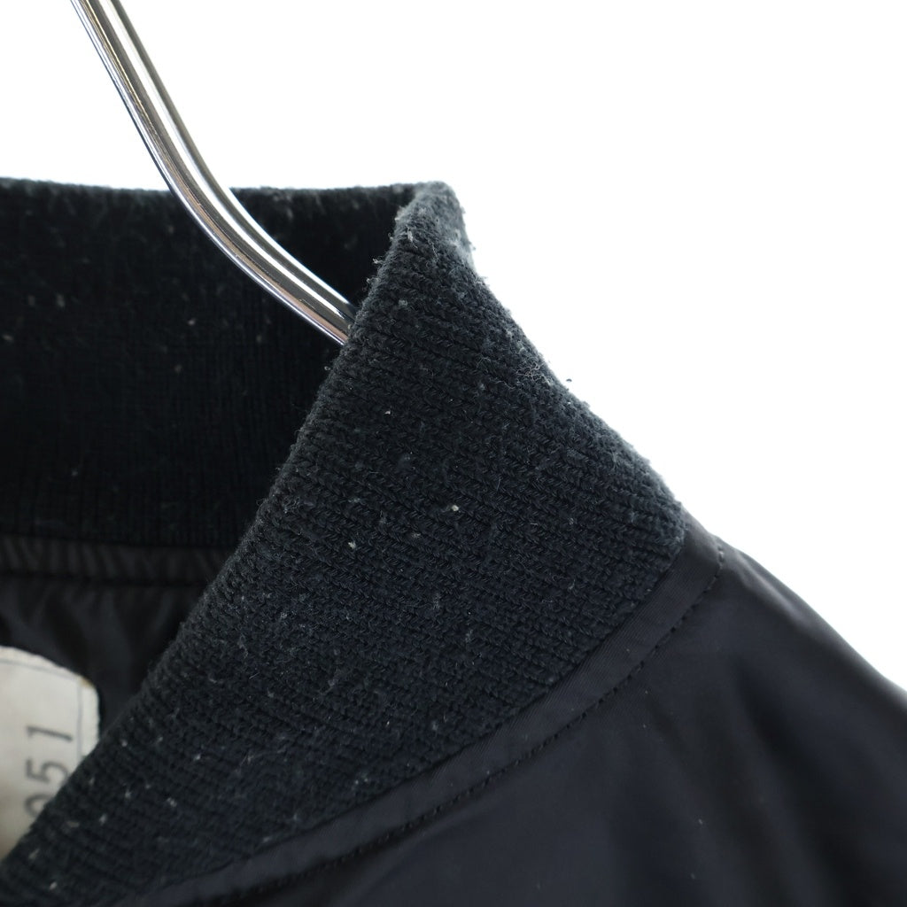 Sacai(サカイ) 24AW MA-1 Nylon Twill Blouson ナイロンツイル ジップアップ ボンバージャケット ブルゾン ブラック SCM-051