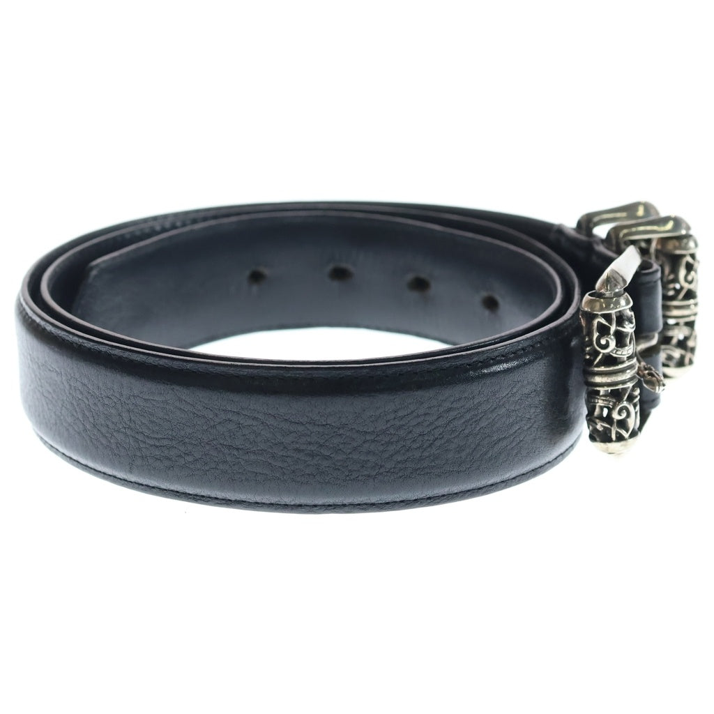 CHROME HEARTS(クロムハーツ) BLT ROLLER 3PC1.5inch 3PCローラーバックル レザーベルト シルバー BCA357