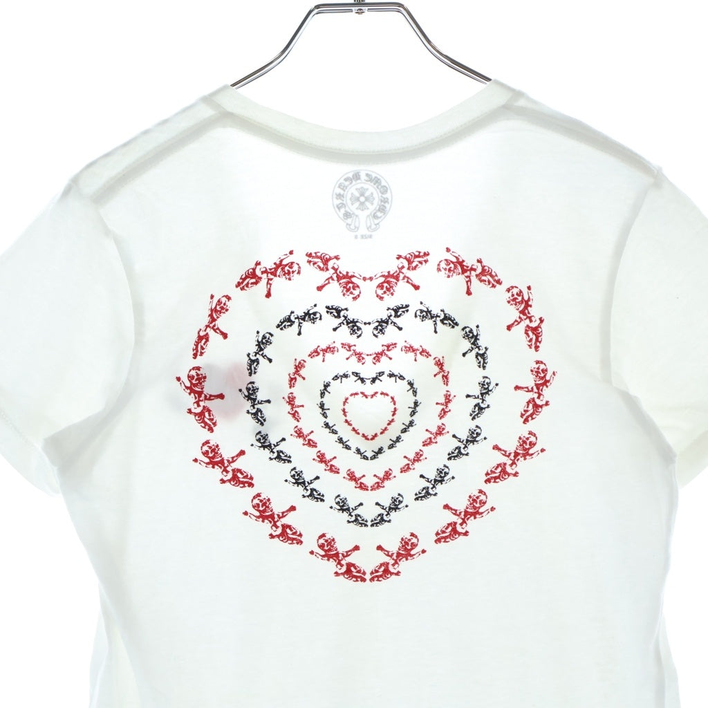 CHROME HEARTS(クロムハーツ) OLD FOTI S/S TEE オールド フォティ ハートプリント Vネック 半袖Tシャツ カットソー ホワイト