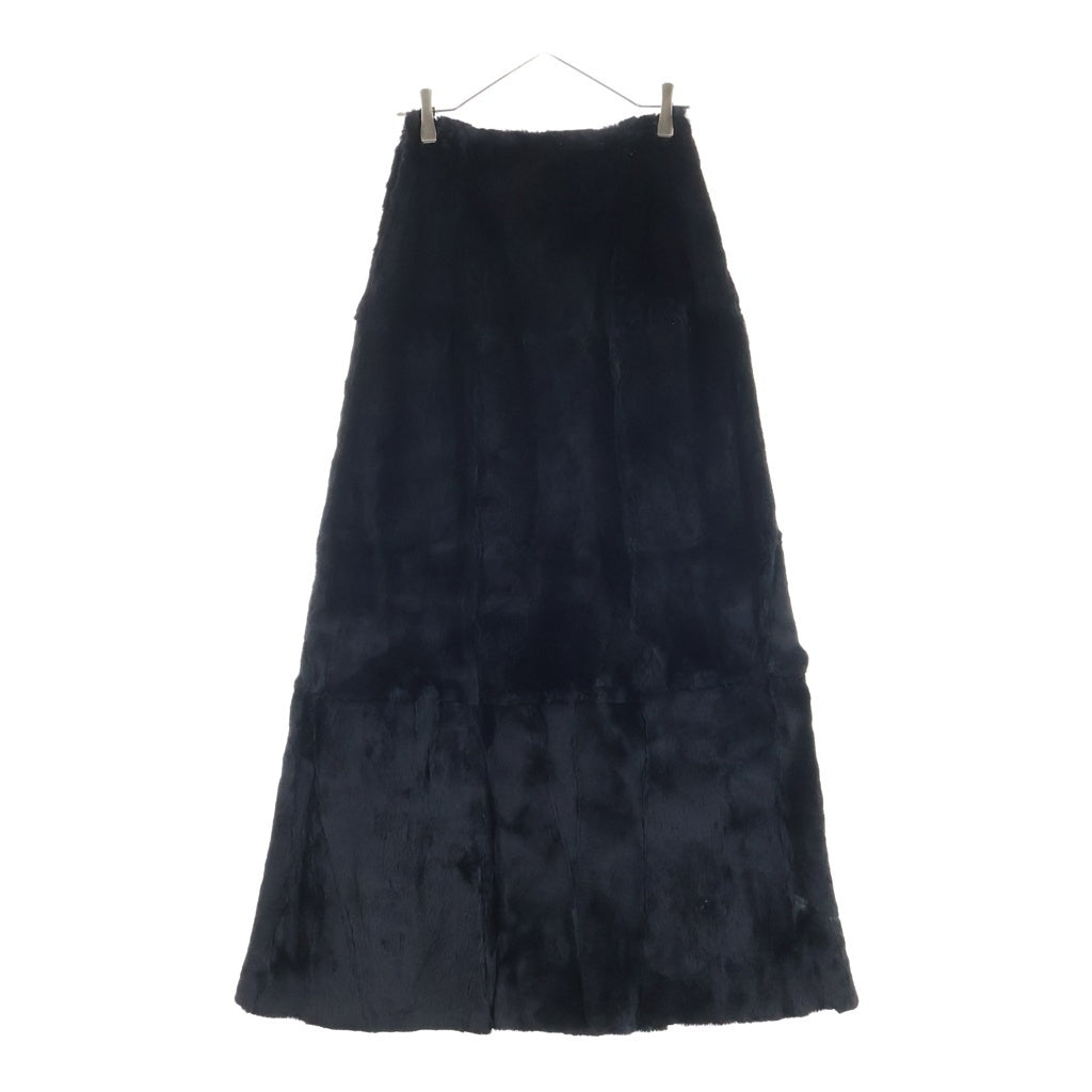 Maison Martin Margiela(メゾンマルタンマルジェラ) 90S Fur Patchwork Skirt 初期白タグ ファーパッチワーク スカート ブラック レディース
