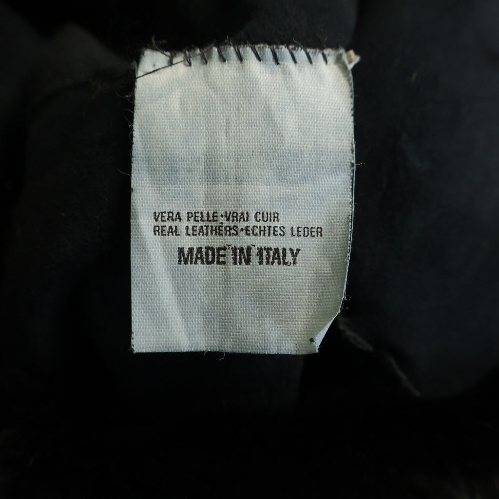 Maison Martin Margiela(メゾンマルタンマルジェラ) 90S Fur Patchwork Skirt 初期白タグ ファーパッチワーク スカート ブラック レディース