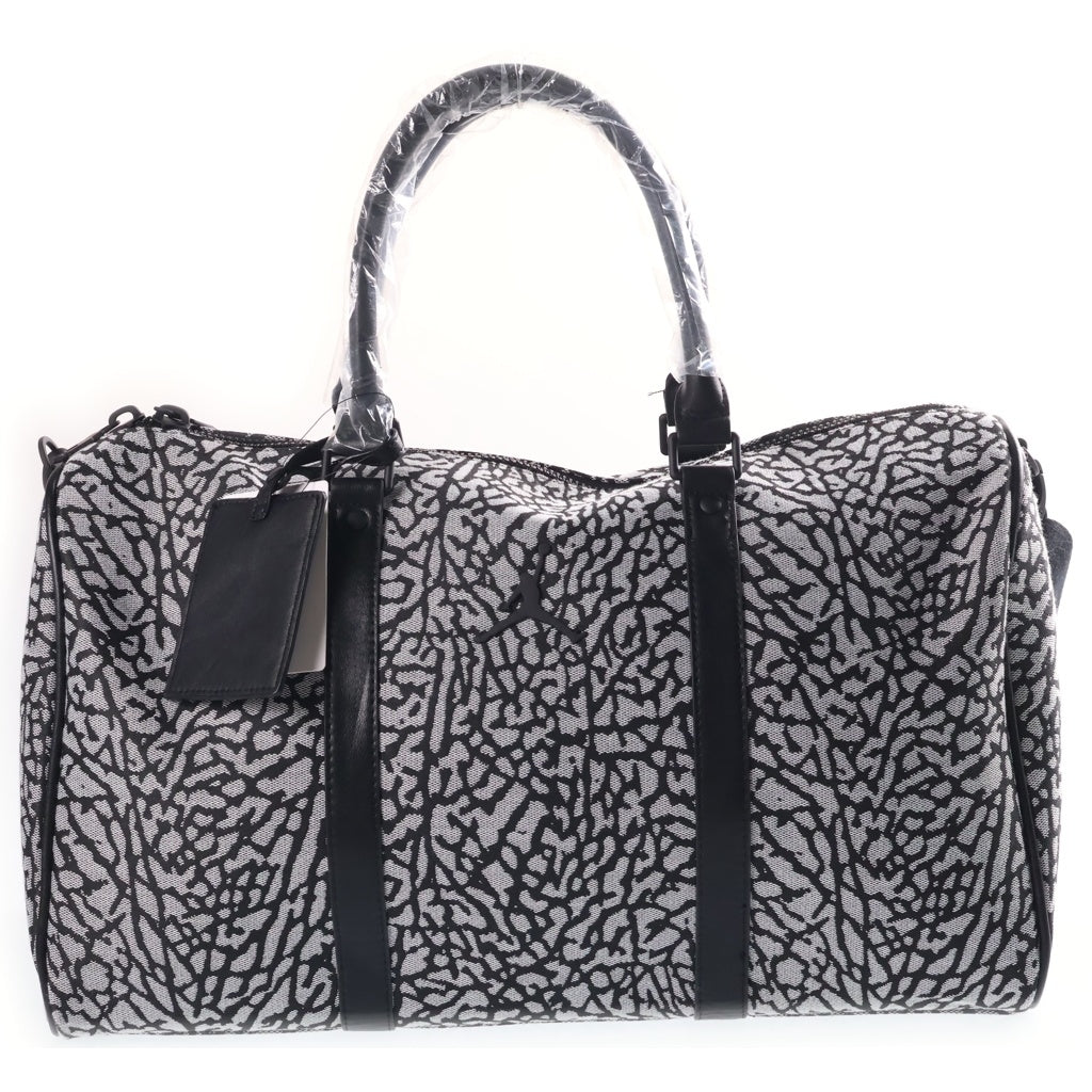 JORDAN BRAND(ジョーダンブランド) ICON DUFFLE BAG アイコン 柄 ダッフルバッグ ボストンバッグ ブラック/グレー MM0978-I00