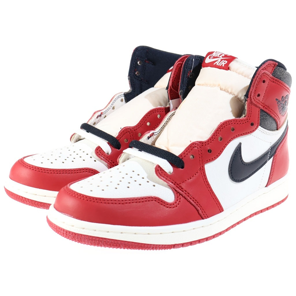NIKE(ナイキ) AIR JORDAN1 HIGH OG エアジョーダン1 ハイカットスニーカー レッド/ホワイト US9.5/27.5cm DZ5485-612