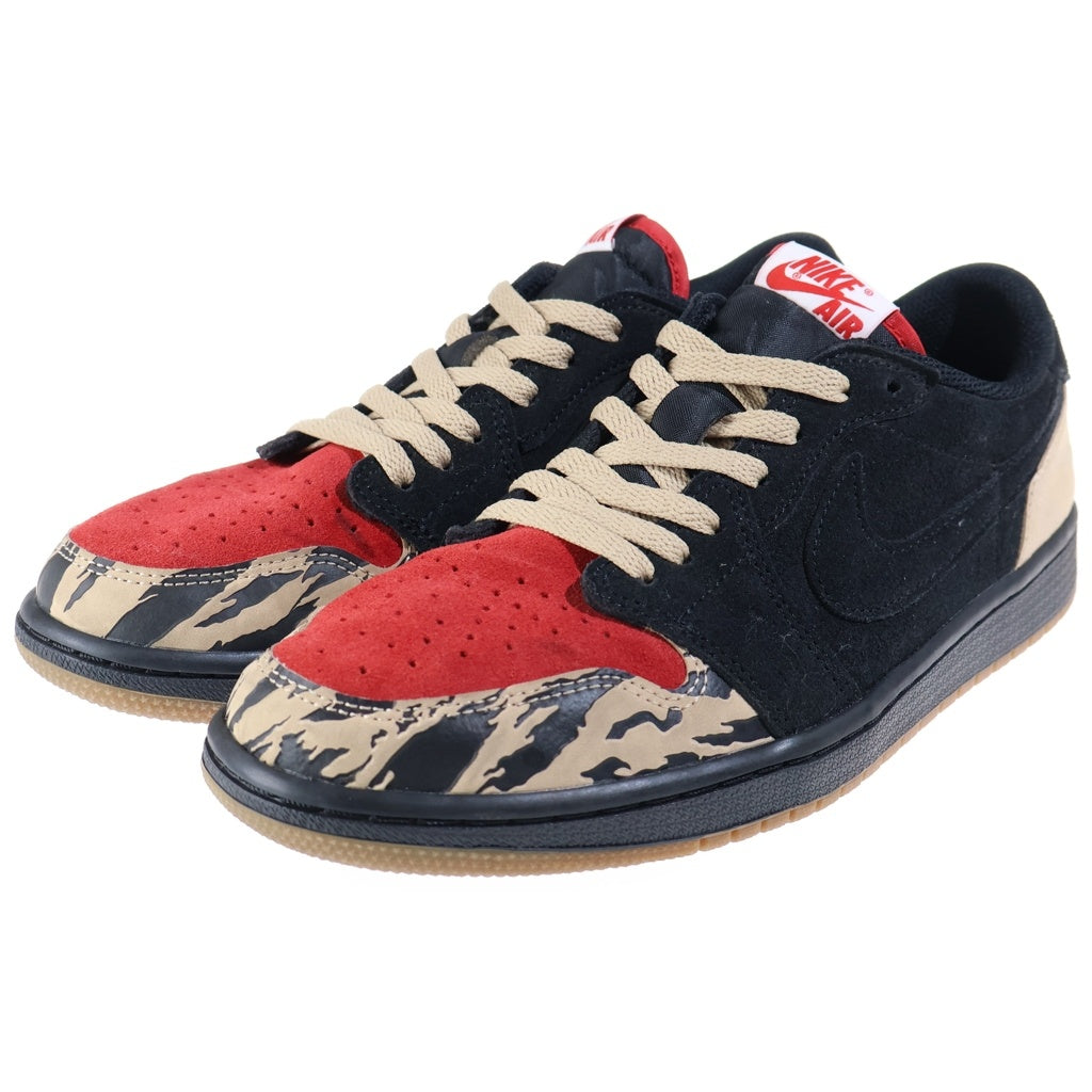 NIKE(ナイキ) ×Sole Fly AIR JORDAN 1 LOW ソールフライ エアジョーダン1 ローカットスニーカー ブラックレッド/ベージュ US9/27cm DN3400-001