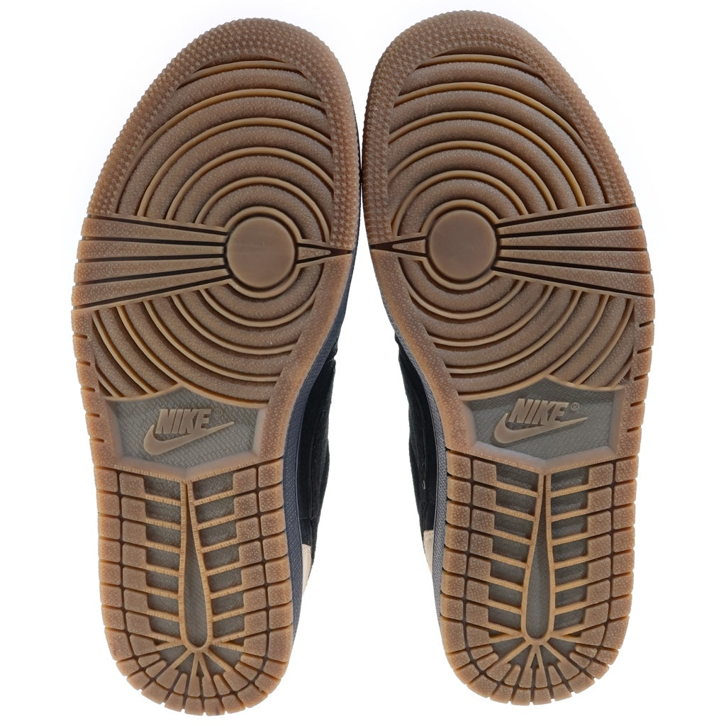NIKE(ナイキ) ×Sole Fly AIR JORDAN 1 LOW ソールフライ エアジョーダン1 ローカットスニーカー ブラックレッド/ベージュ US9/27cm DN3400-001