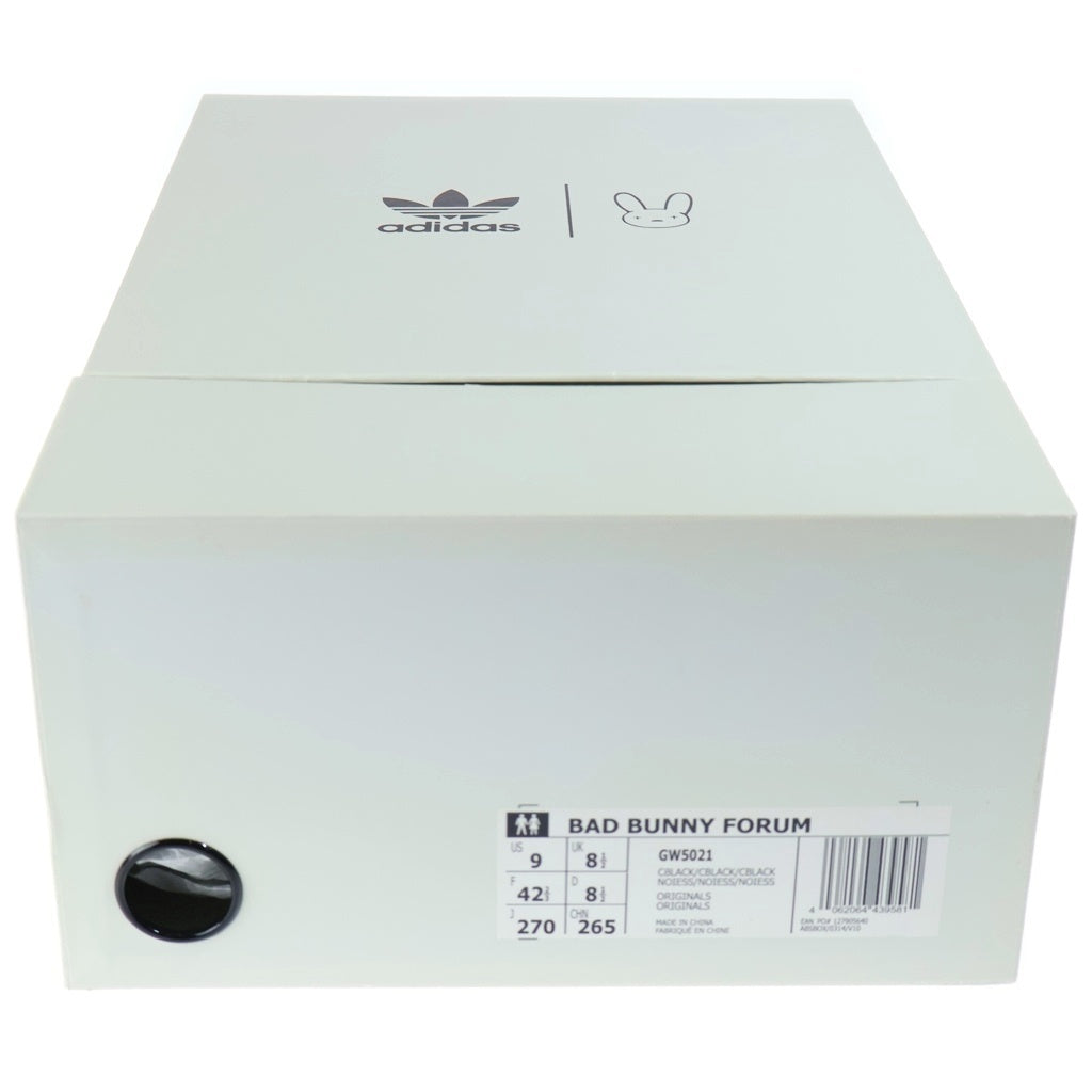 adidas(アディダス) ×Bad Bunny FORUM 84 LOW バッドバニー フォーラム ローカットスニーカー ブラック US9/27cm GW5021
