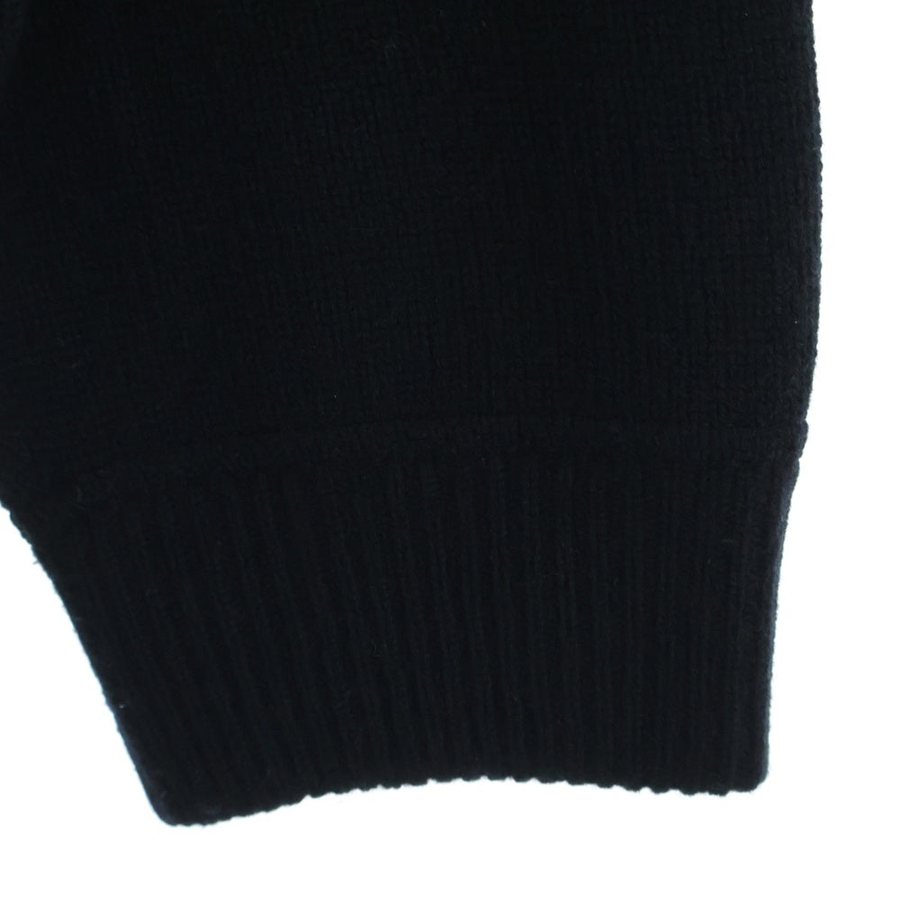 CELINE(セリーヌ) Cashmere Wool Zip Parka カシミア混 ウール ジップアップ ニット パーカー ブラック 2A77O402P