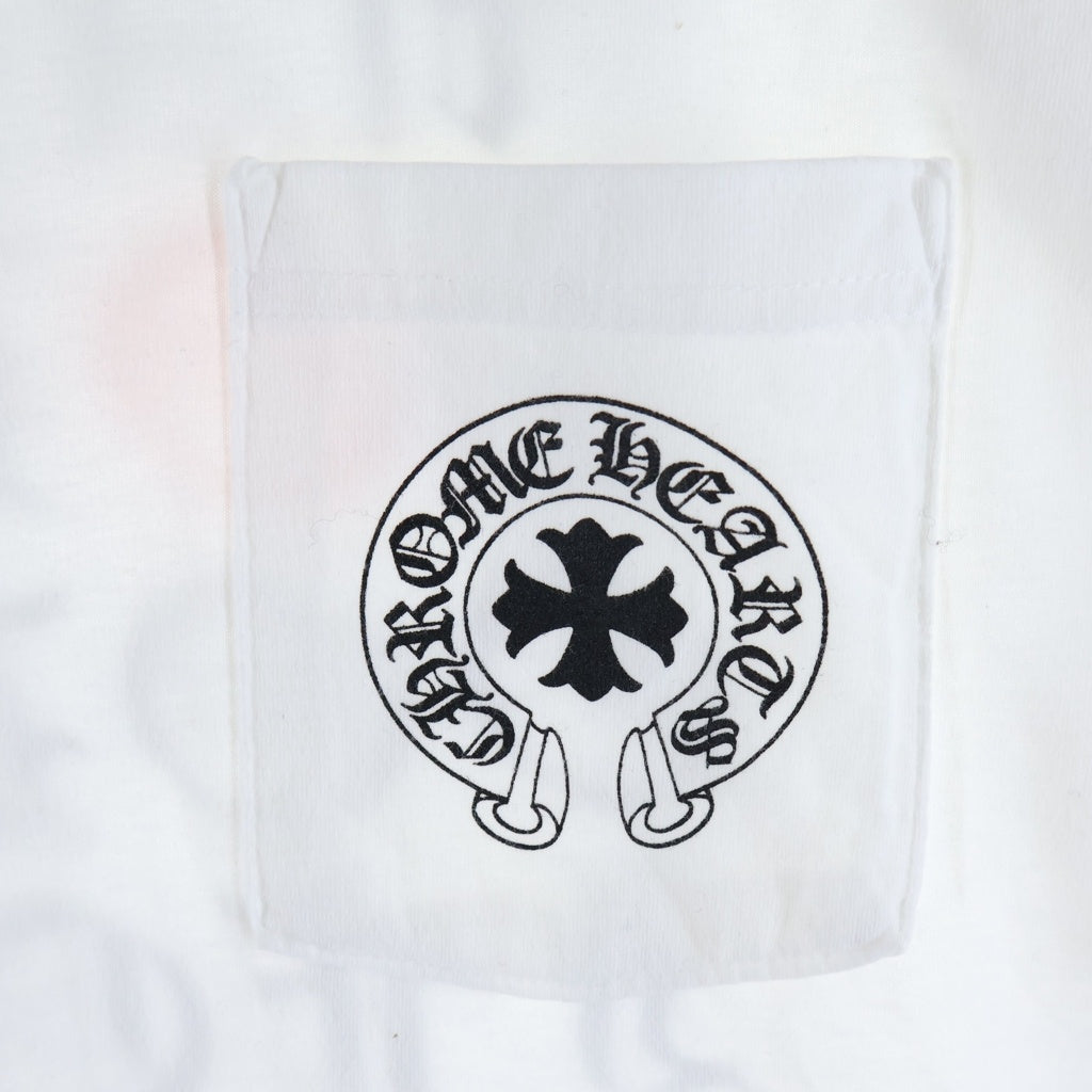 CHROME HEARTS(クロムハーツ) CH T-SHIRT 1 バック英字プリント 半袖Tシャツ ホワイト