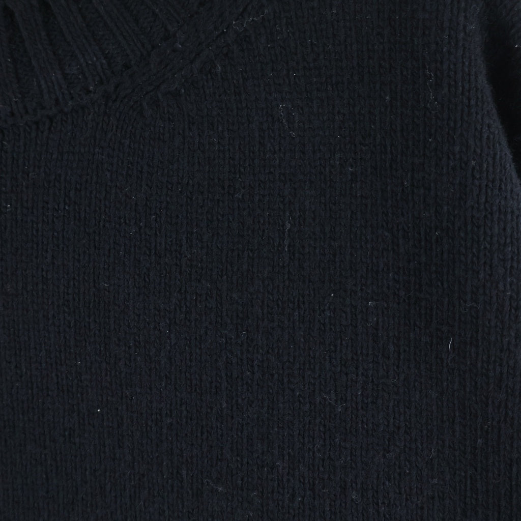 OFF-WHITE(オフホワイト) Logo Knit Sweater ロゴ クルーネックニットセーター ブラック/グレー OMHE048C99KNI001