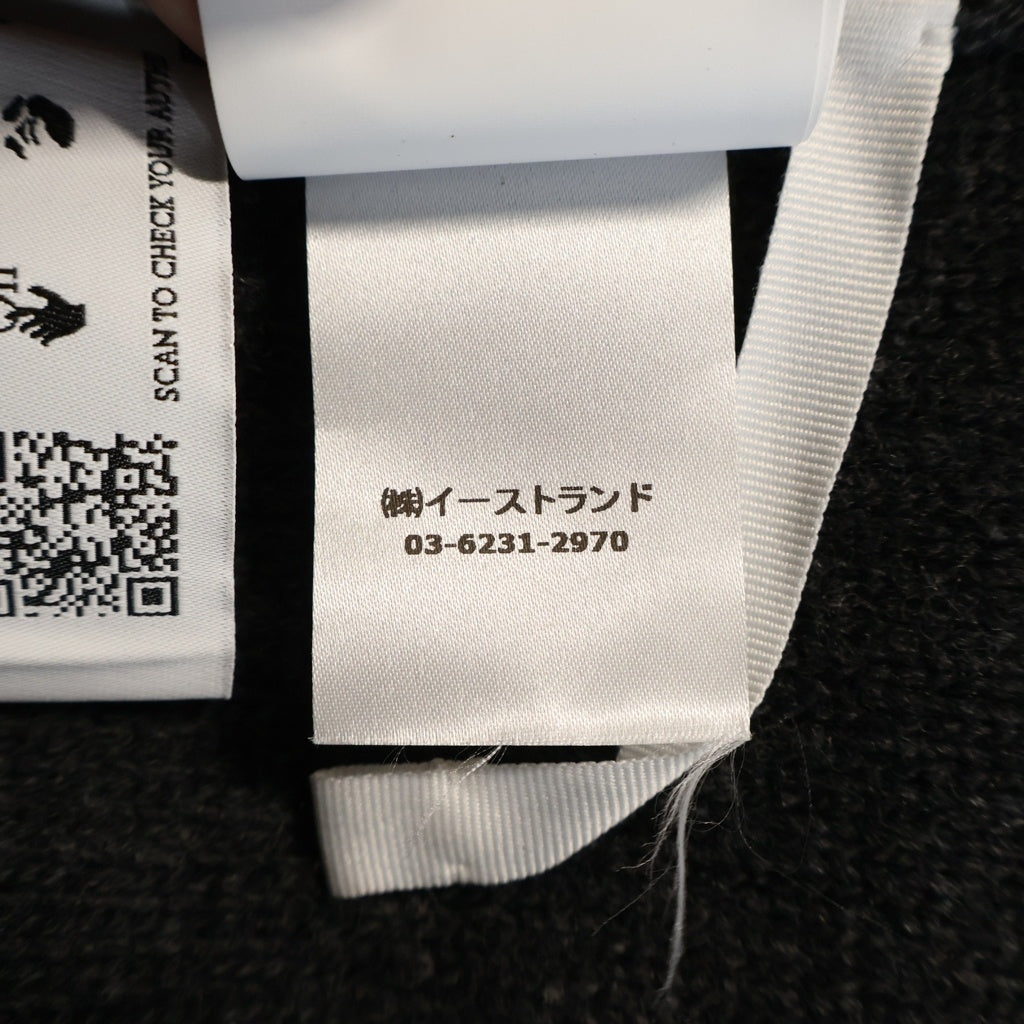 OFF-WHITE(オフホワイト) Logo Knit Sweater ロゴ クルーネックニットセーター ブラック/グレー OMHE048C99KNI001