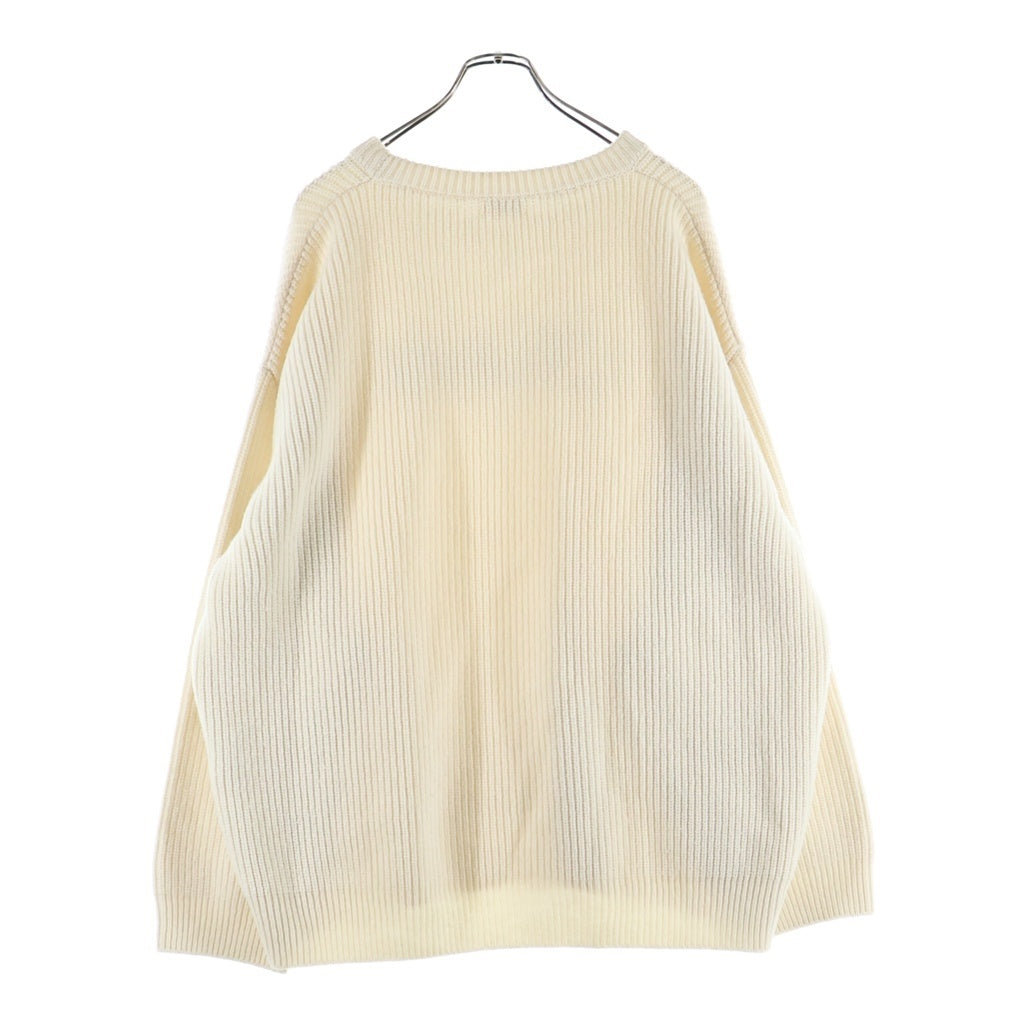 CELINE(セリーヌ) Logo Studs Knit Sweater ロゴスタッズ クルーネックニットセーター アイボリー 2A68W642Q