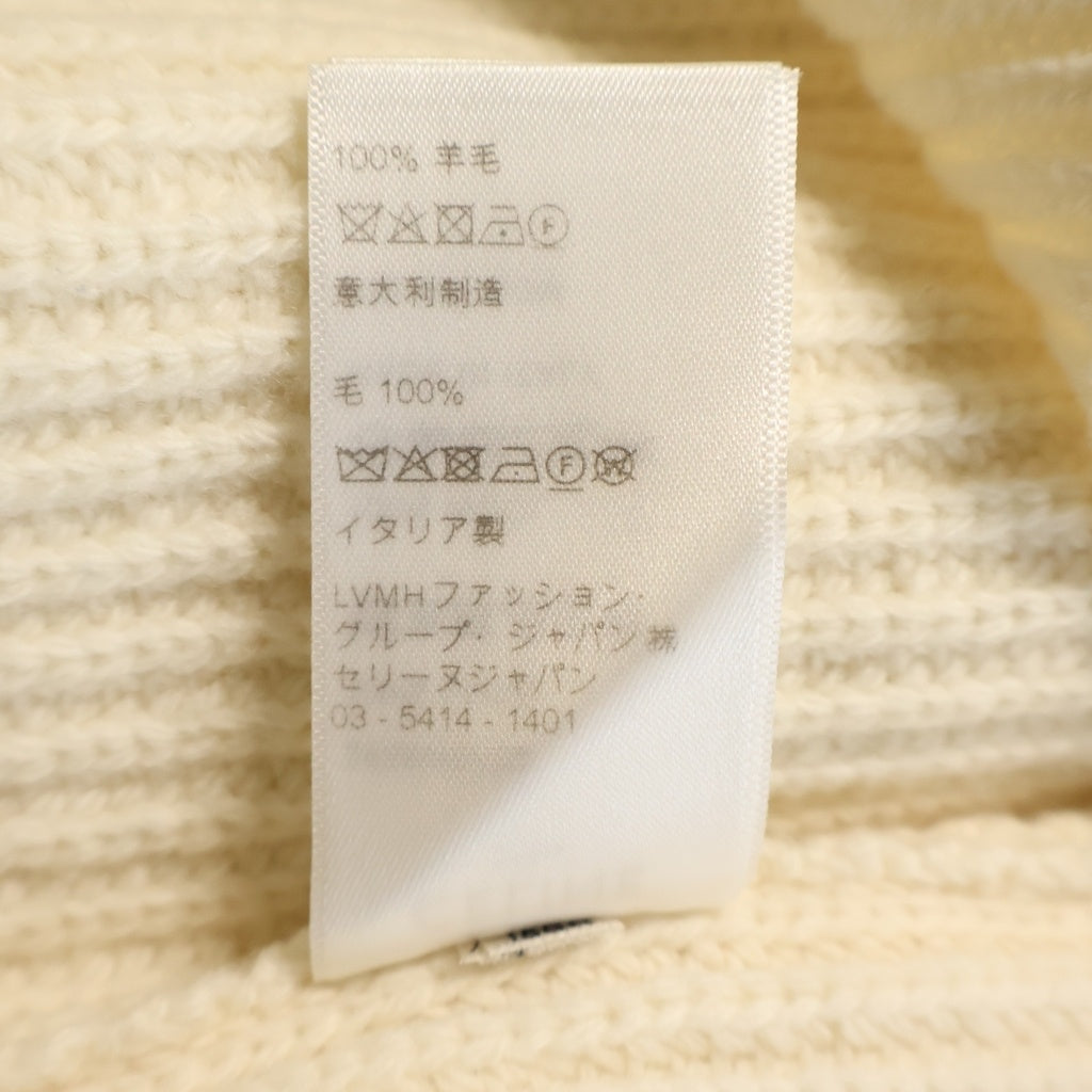 CELINE(セリーヌ) Logo Studs Knit Sweater ロゴスタッズ クルーネックニットセーター アイボリー 2A68W642Q