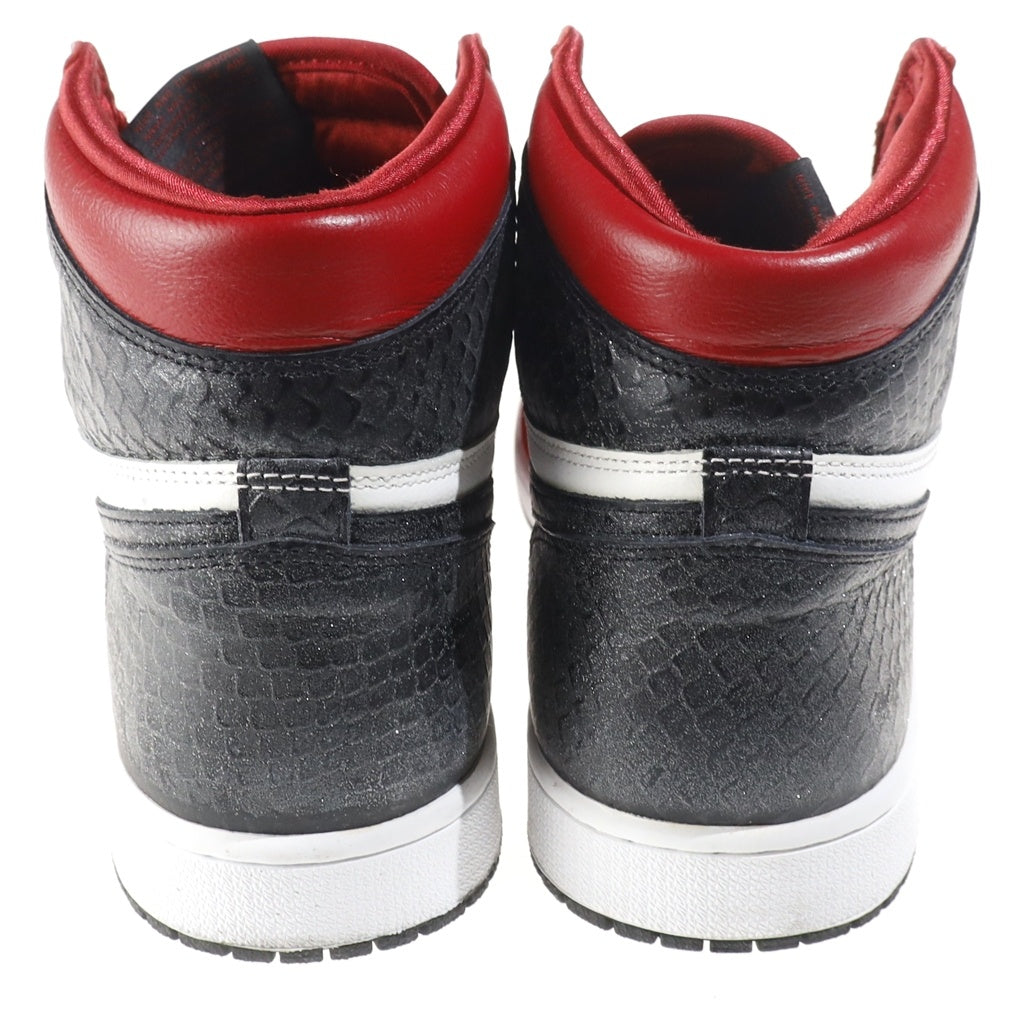 NIKE(ナイキ) WMNS AIR JORDAN 1 HIGH OG ウィメンズ エアジョーダン1 ハイカットスニーカー レッド/ホワイト/ブラック US10.5/27.5cm CD0461-601