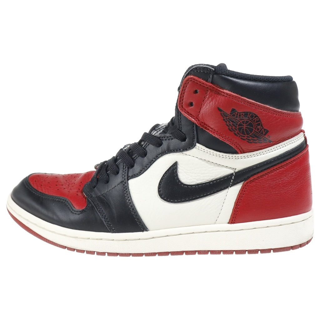 NIKE(ナイキ) AIR JORDAN 1 RETRO HIGH OG エアジョーダン1 レトロ ハイカットスニーカー レッド/ブラック/ホワイト US10/28cm 555088-610