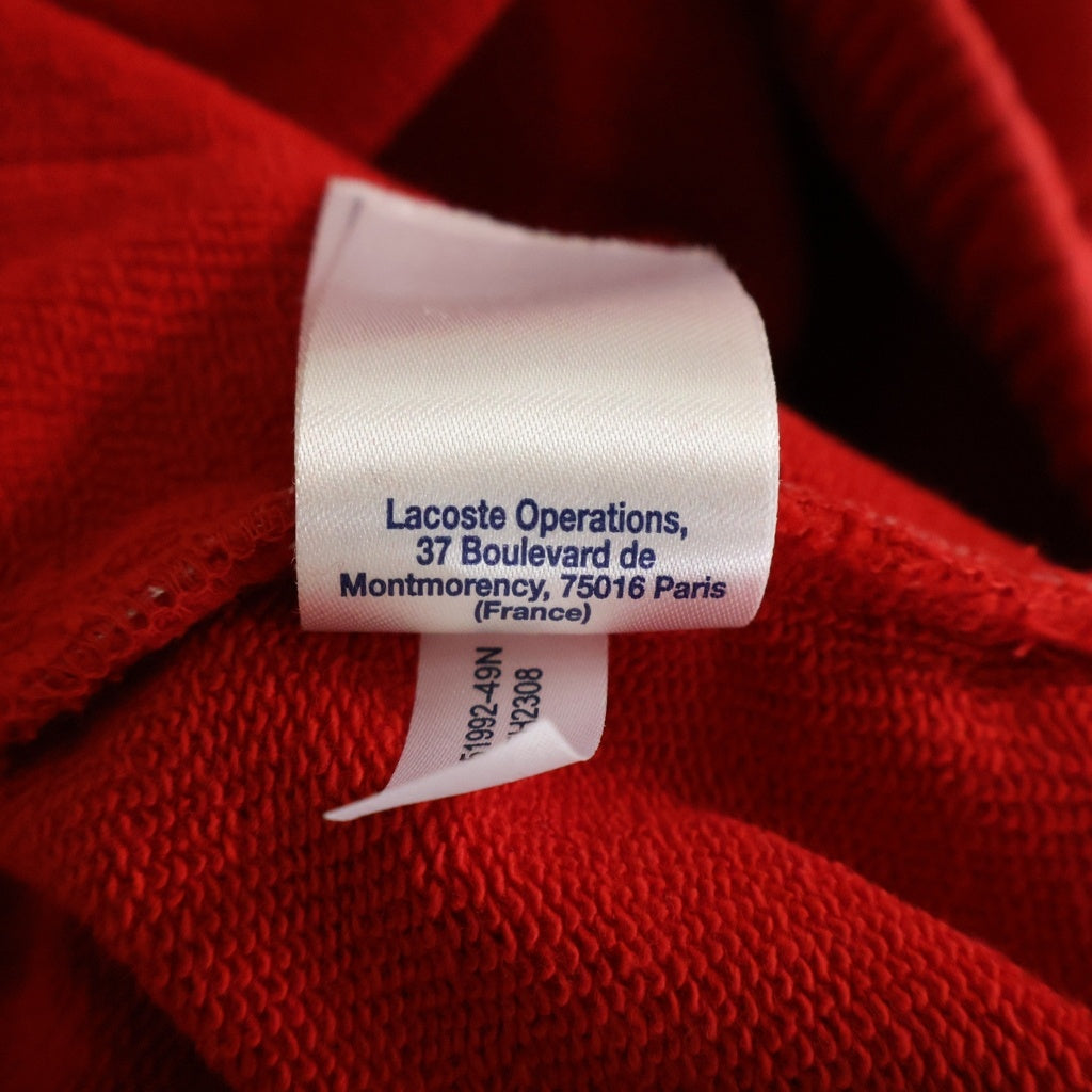 SUPREME(シュプリーム) 19AW ×LACOSTE Logo Panel Sweatshort ラコステ ロゴ パネル スウェットショートパンツ ハーフパンツ レッド/ホワイト