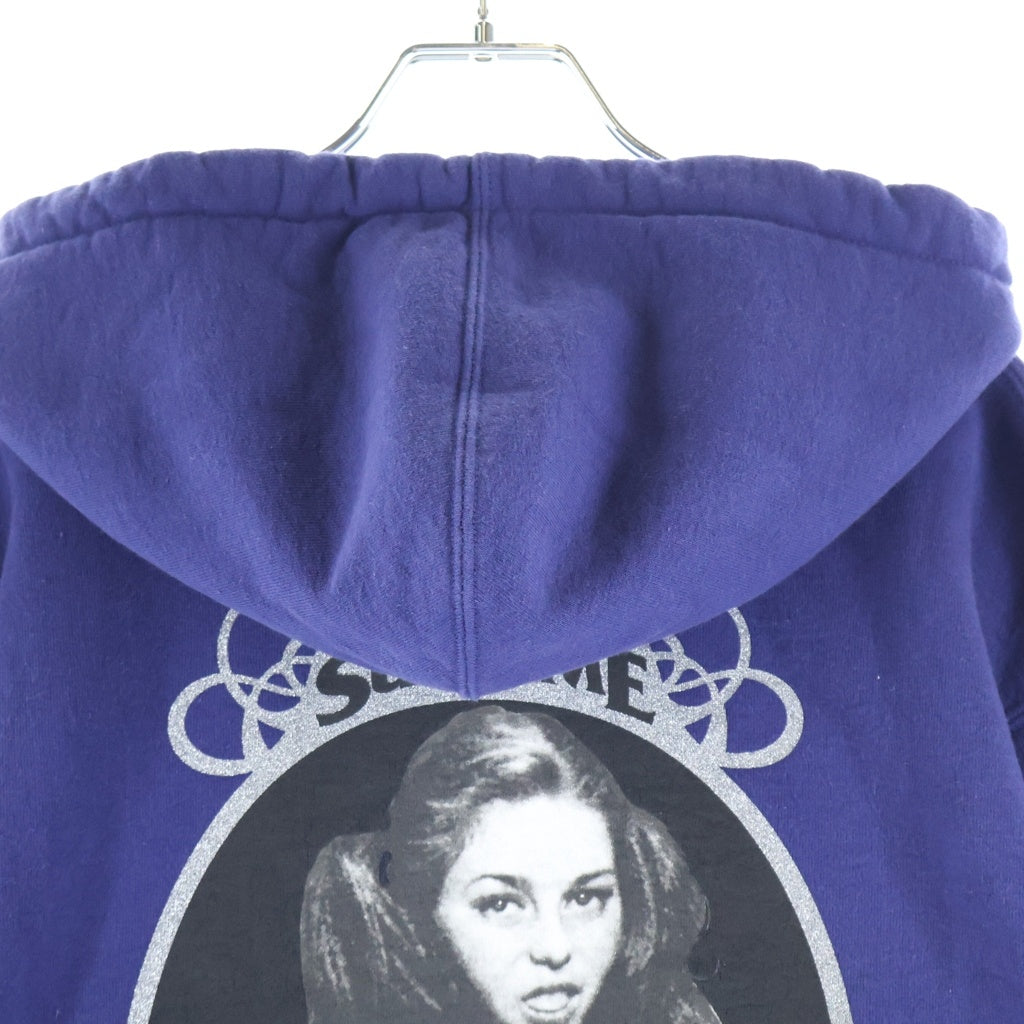 SUPREME(シュプリーム) 21SS ×HYSTERIC GLAMOUR Zip Up Hooded Sweatshirt ヒステリックグラマー ロゴプリント ジップアップ スウェットパーカー パープル